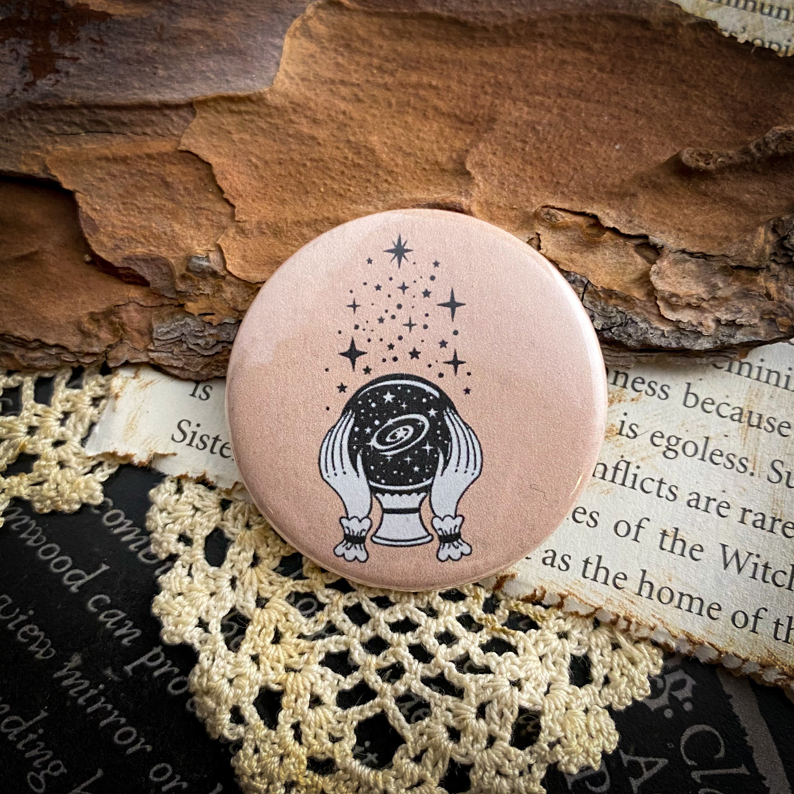 Fortunes Told - Hand Pressed Button/Pin - 1.5"