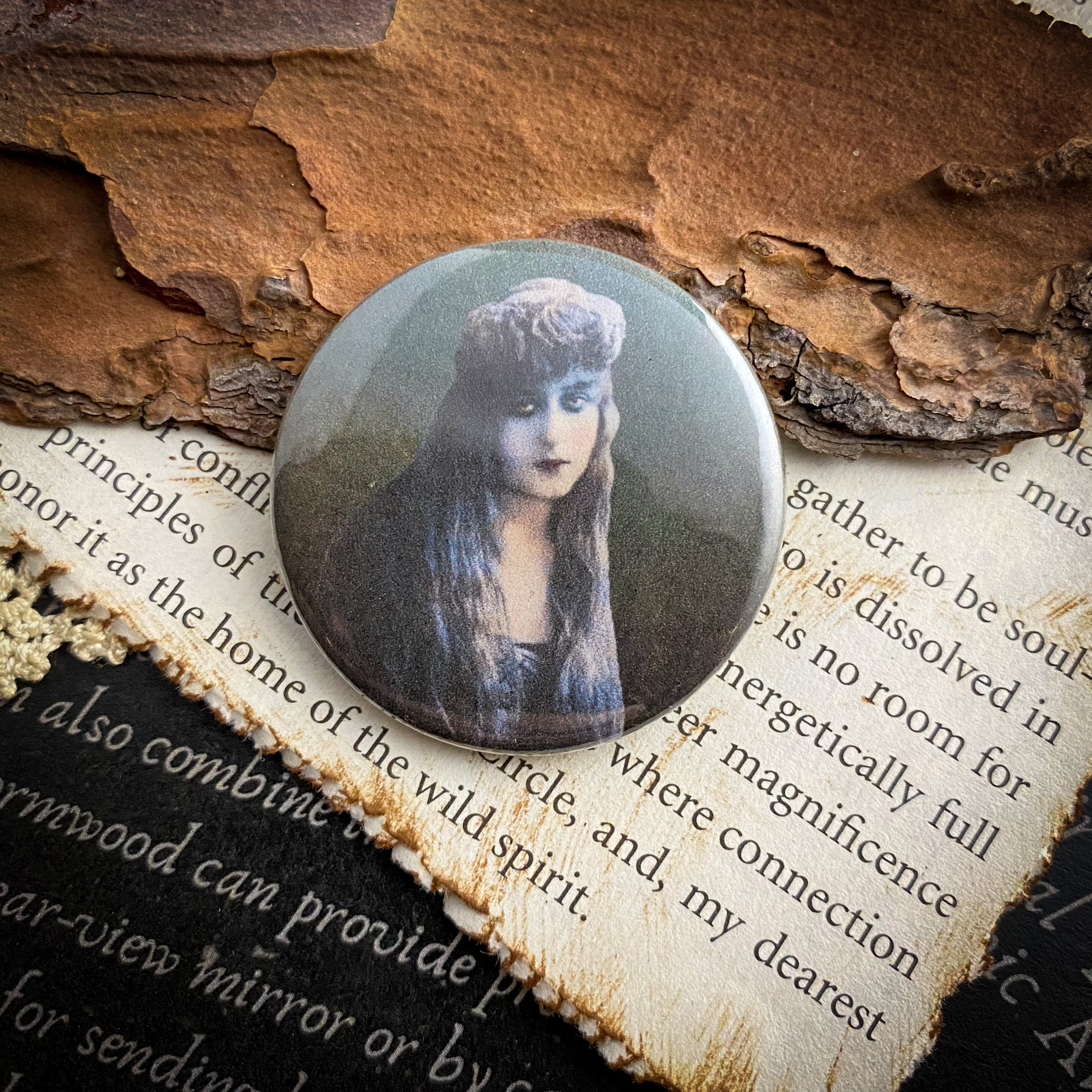 Dark Thoughts - Hand Pressed Button/Pin - 1.5"