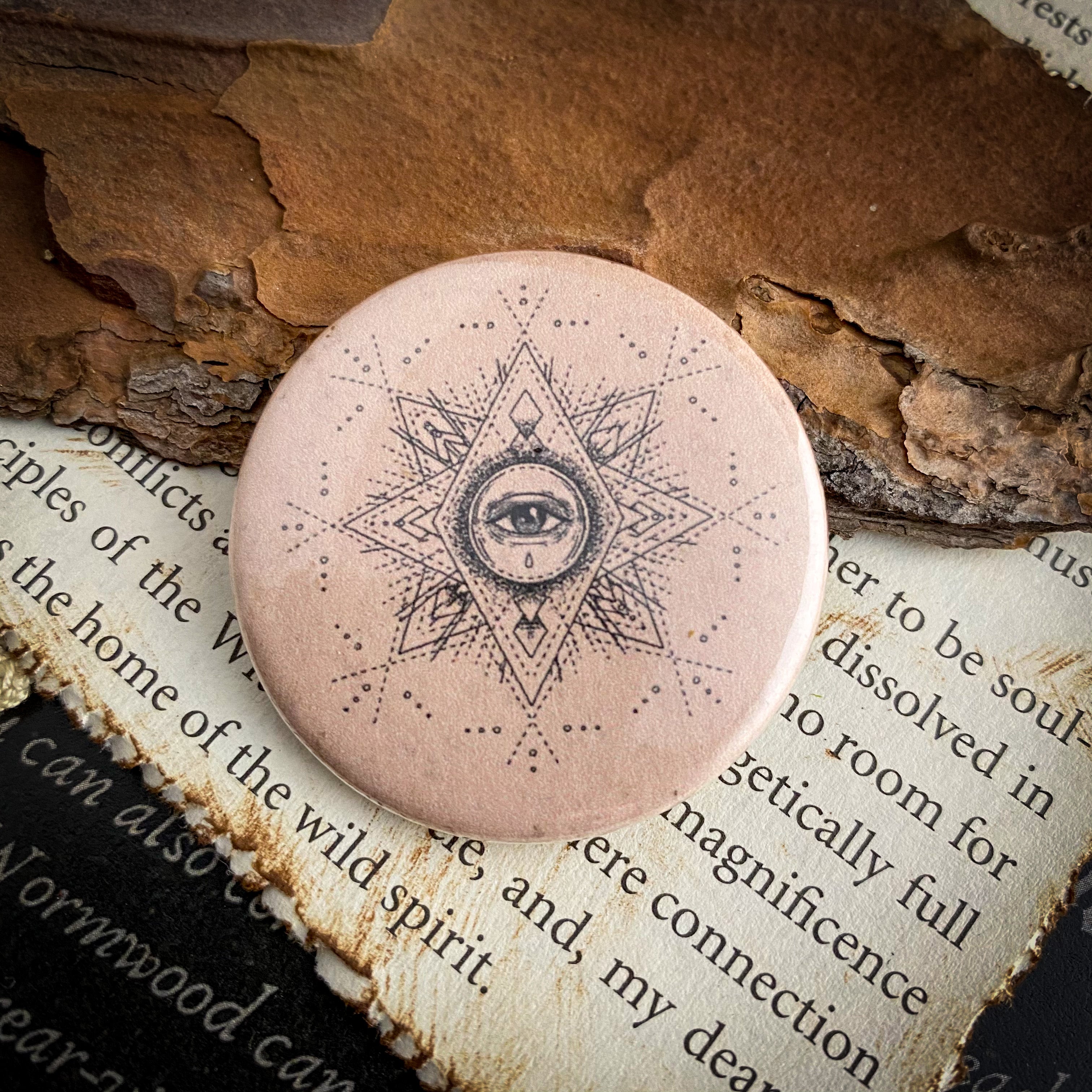 Seer - Hand Pressed Button/Pin - 1.5"