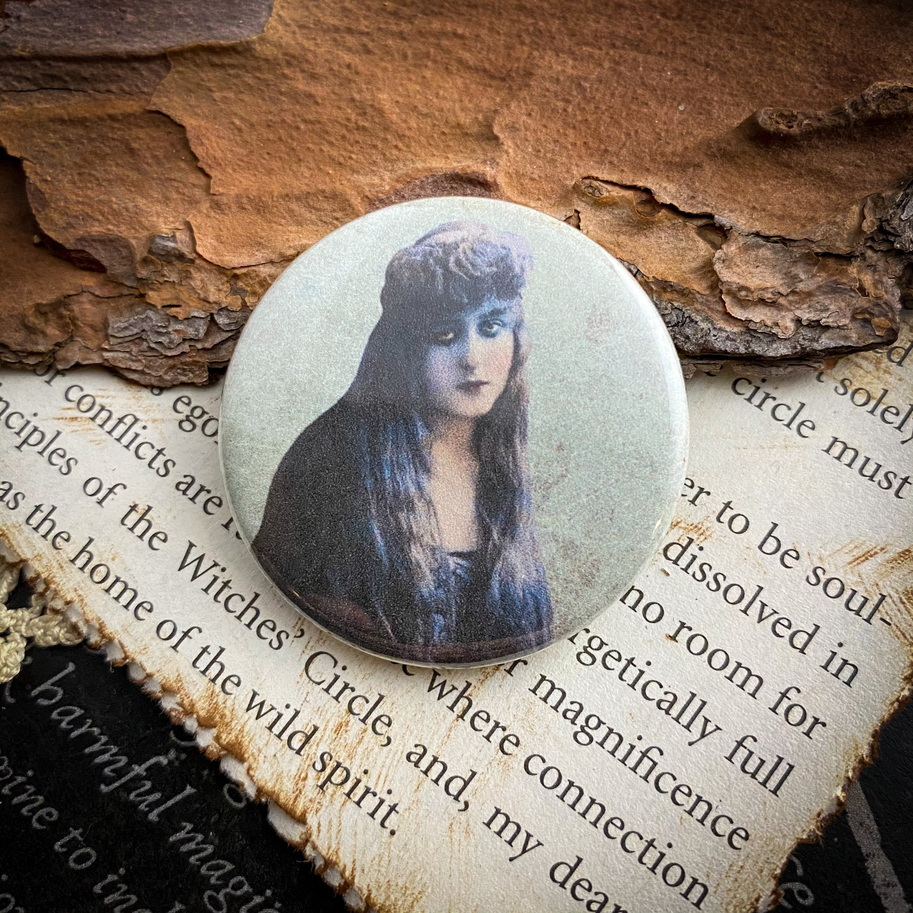 Dark Thoughts - Hand Pressed Button/Pin - 1.5"