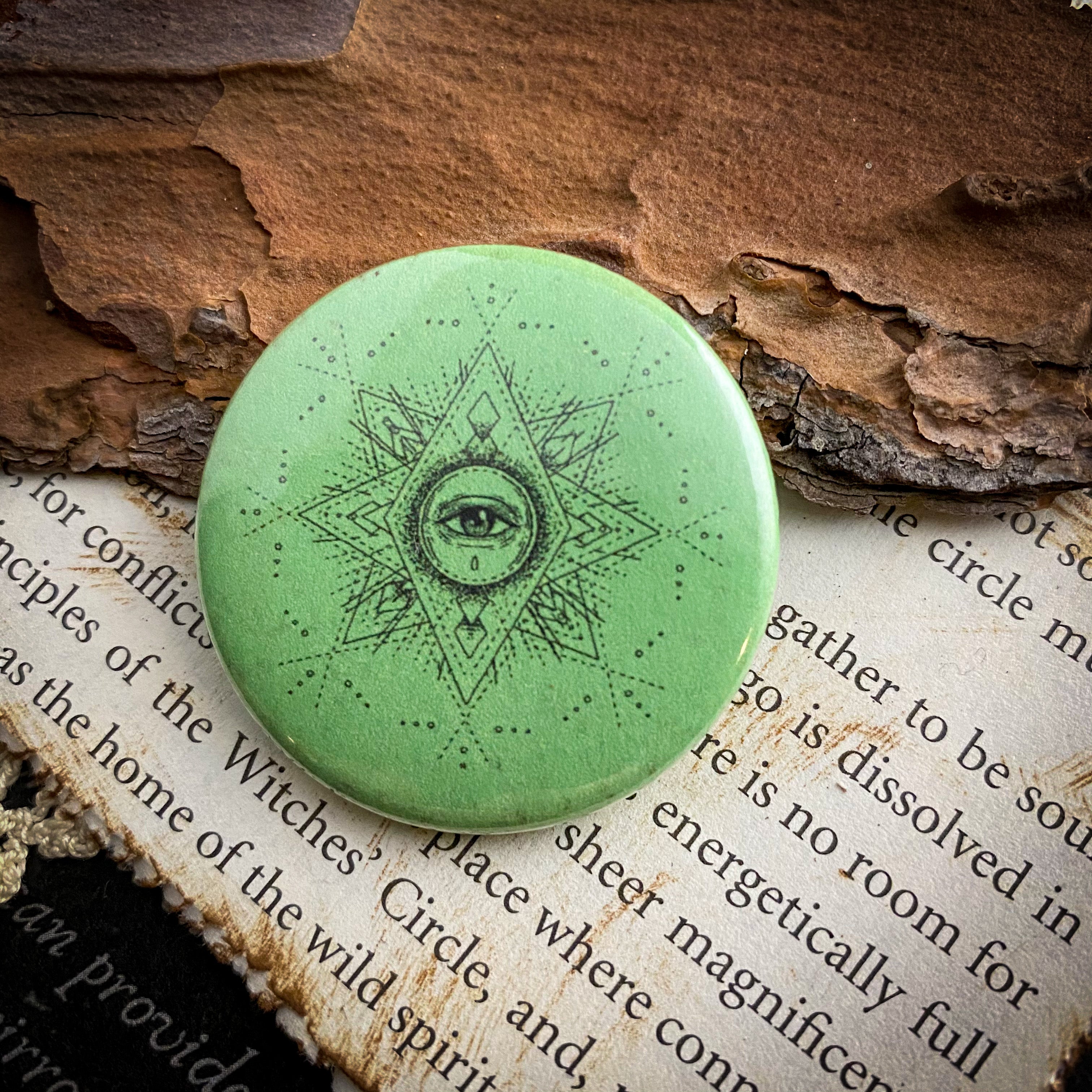 Seer - Hand Pressed Button/Pin - 1.5"