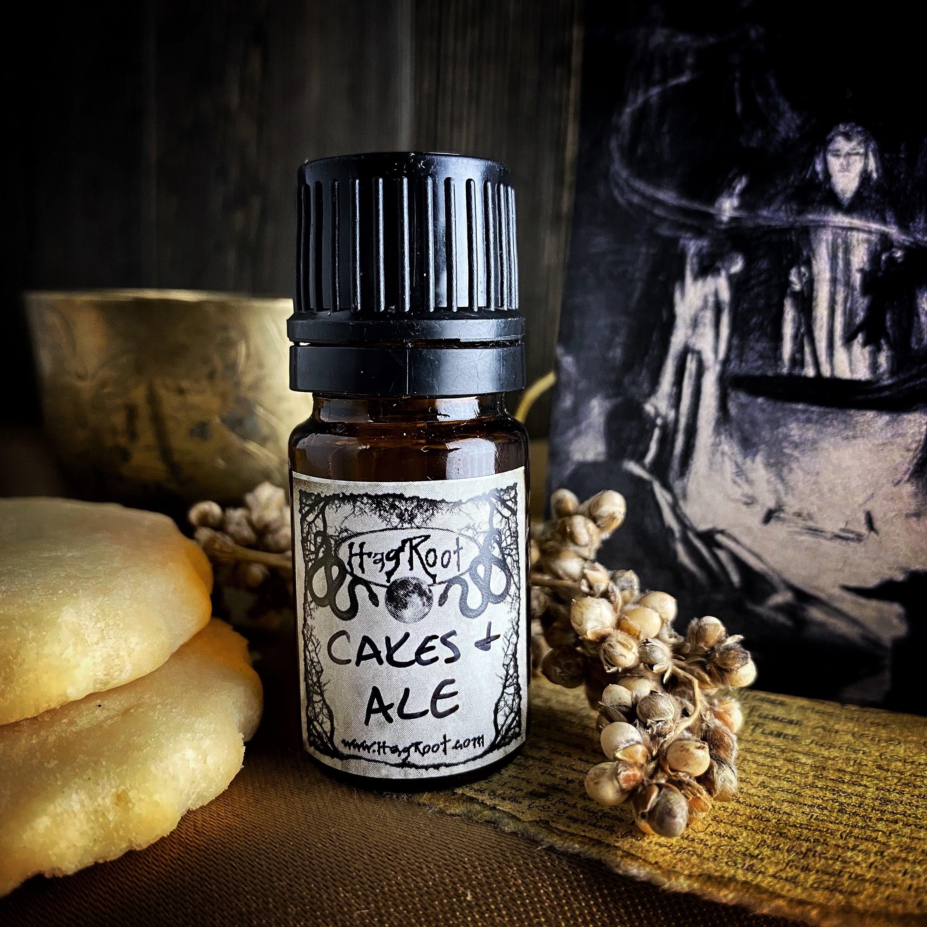 CAKES + ALE-(Vanilla Cake, Dark Ale, Ritual Smoke)- Perfume, Cologne, Anointing, Ritual Oil