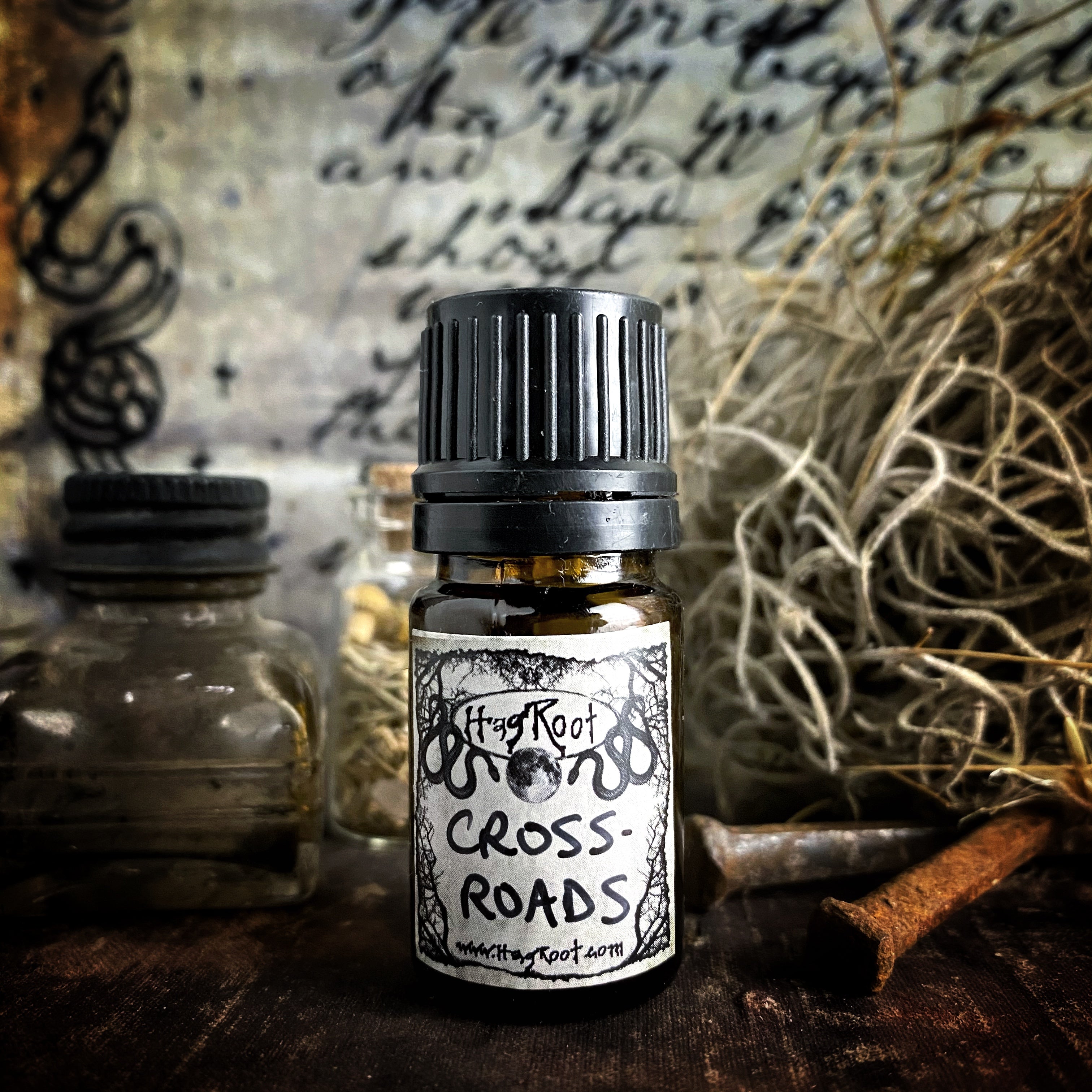CROSSROADS-(Moss, Vanilla, Cinnamon, Oak, Black Tea, Evergreens, Hickory, Pikake Flowers, Pumpkin)-Perfume, Cologne, Anointing, Ritual Oil