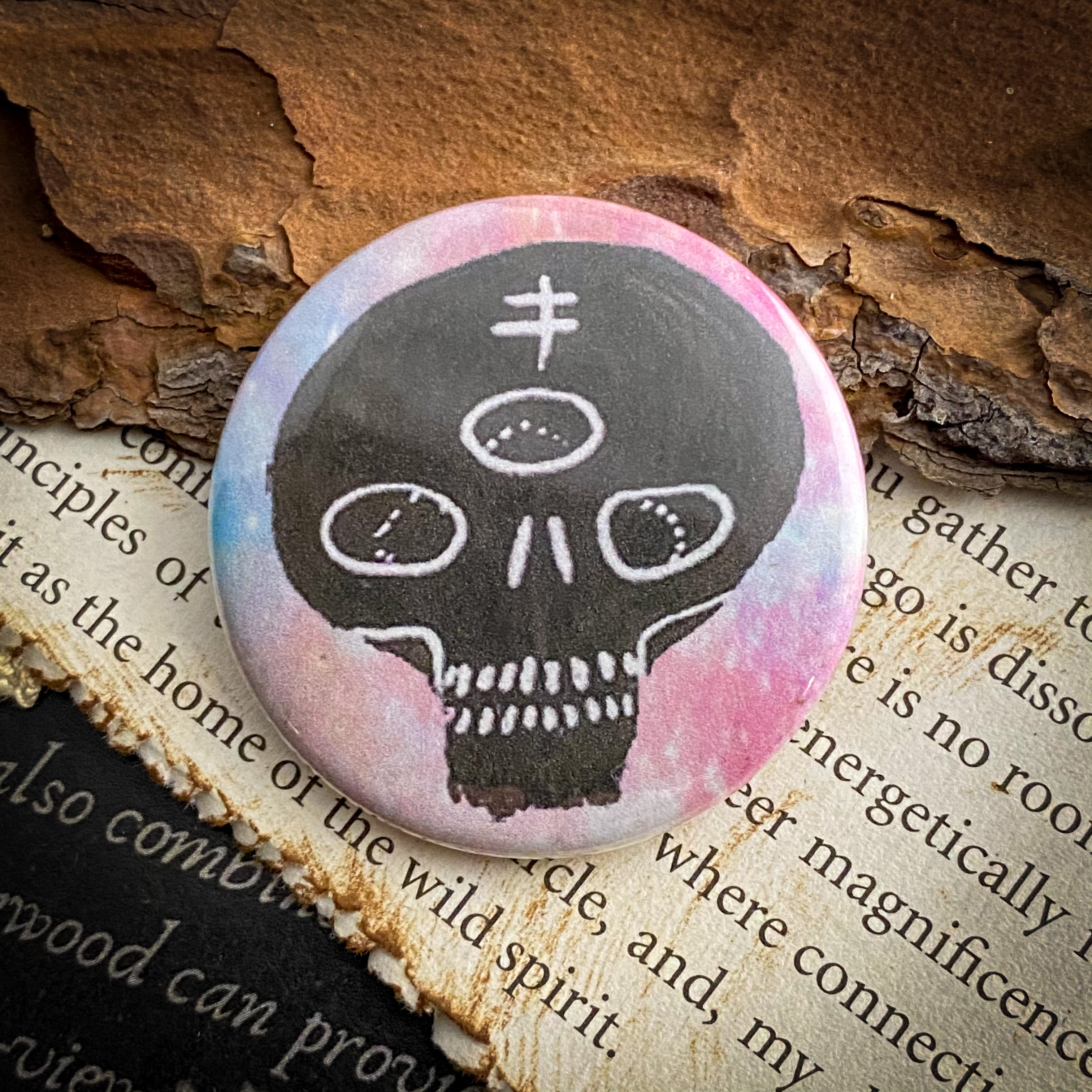Third Eye - Hand Pressed Button/Pin - 1.5"