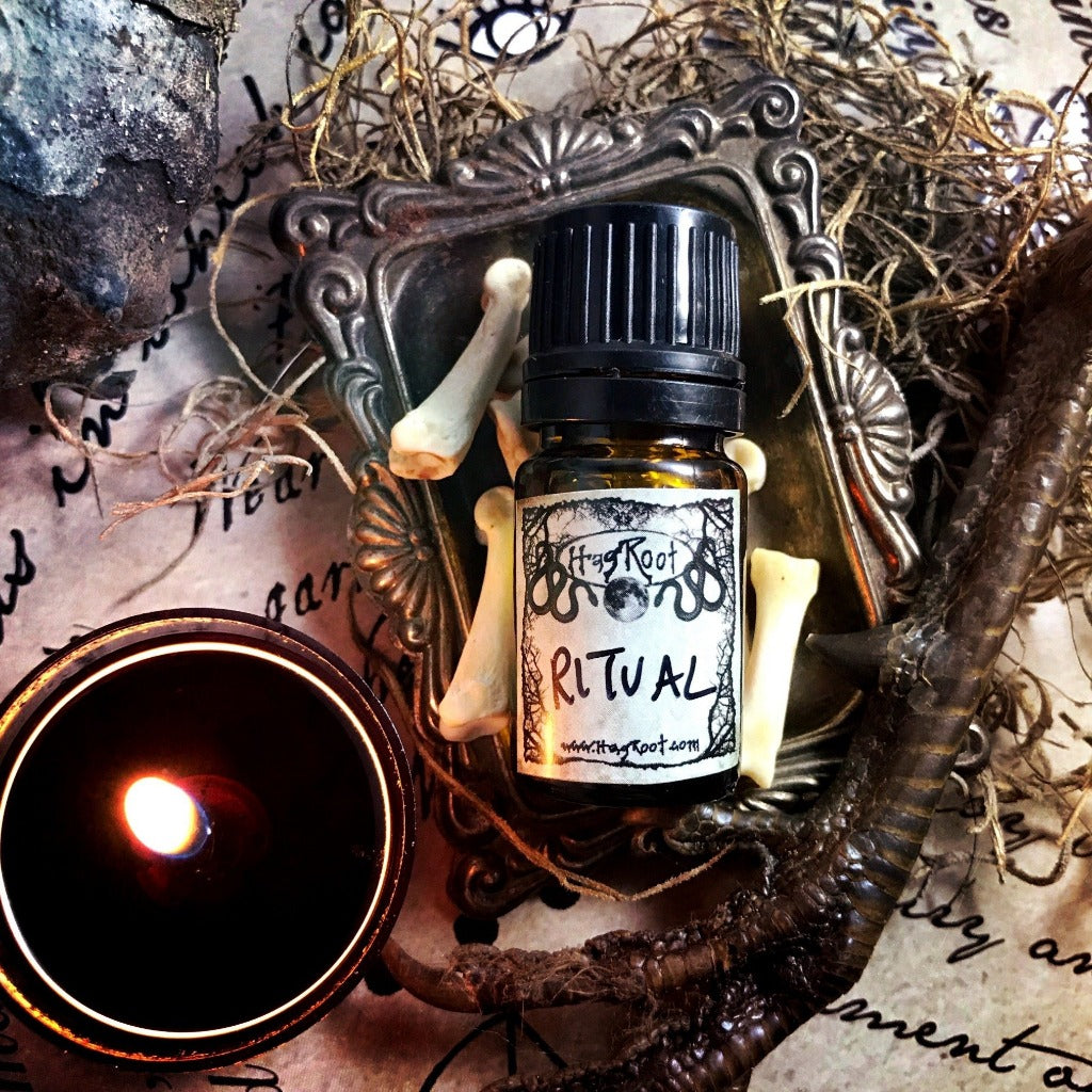 RITUAL-(Birch, Spruce, Frankincense, Hawthorn Berry, Moss, Pinion Wood, Narcissus, Leather)-Perfume, Cologne, Anointing, Ritual Oil