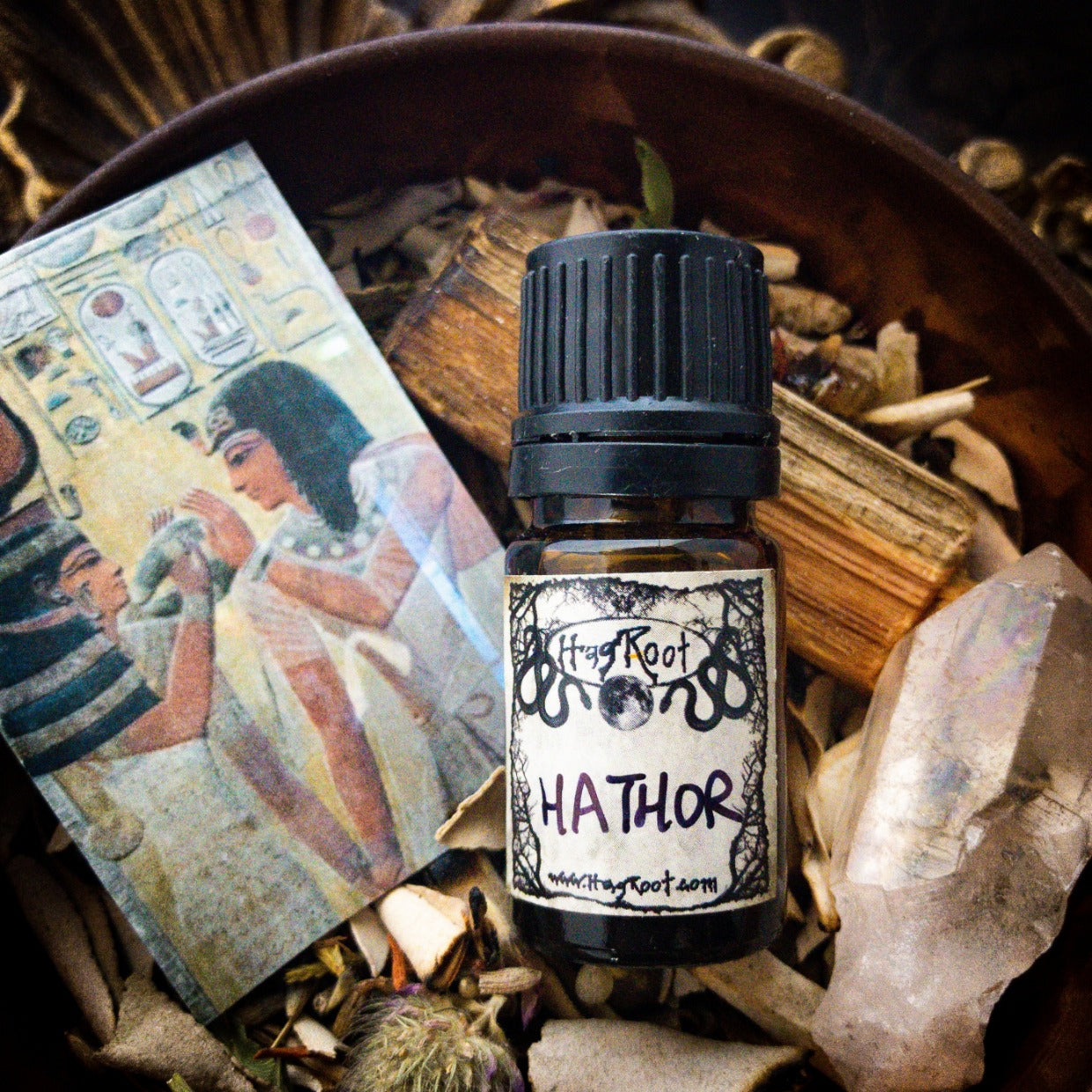 HATHOR-(SUMMER 2020 EDITION)-(Sandalwood, Amber, Vanilla, Cedar, Oud Wood, Sugar Cane, Warm Spices)-Perfume, Cologne, Anointing, Ritual Oil
