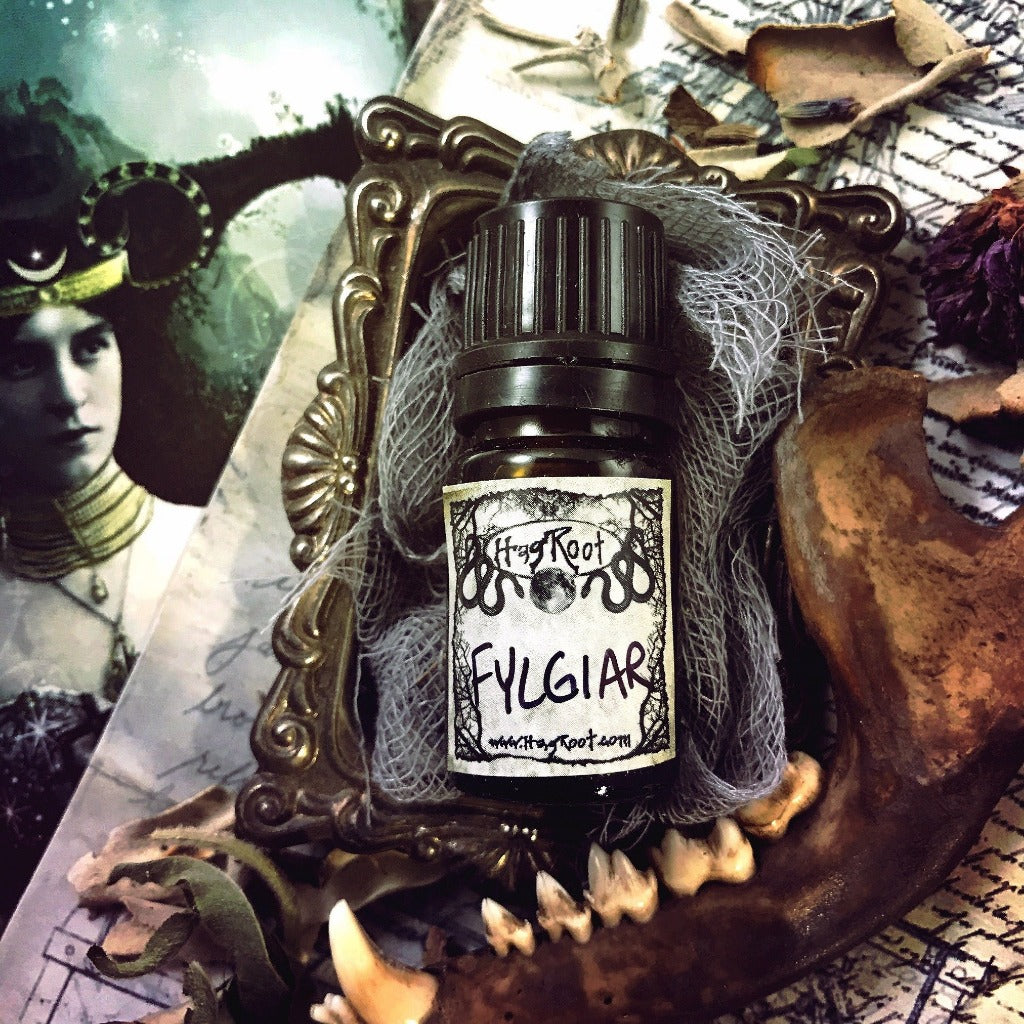 FYLGIAR- (Orchid, Chamomile, Oak, Sage, Patchouli, Rose, Pine, Vanilla, Elemi)-Perfume, Cologne, Anointing, Ritual Oil