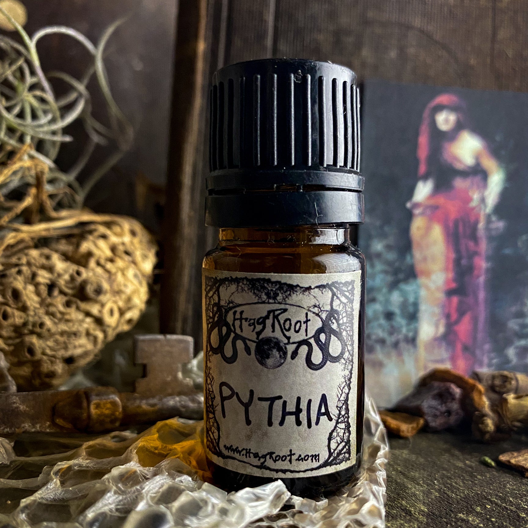 PYTHIA-(Sandalwood, Patchouli, Tonka Bean, Musk, Lotus Flower, Cardamom)-Perfume, Cologne, Anointing, Ritual Oil