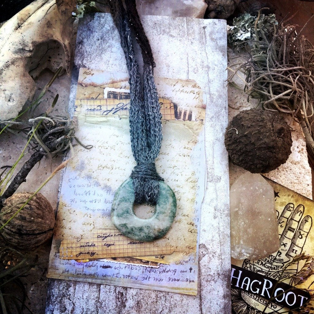 Activated Shamanic Pi Stone Necklace for the 8th Chakra to Connect to Your Higher Self
