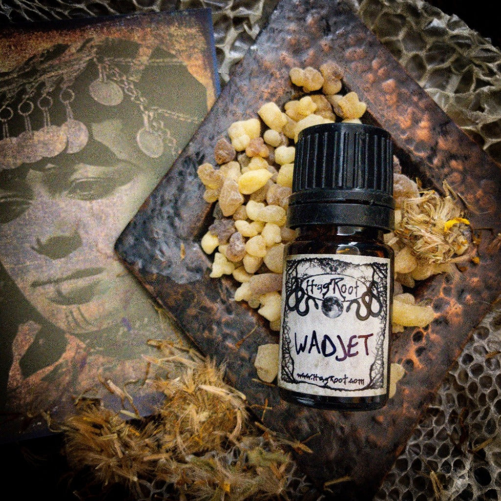 WADJET-(Vanilla, Patchouli, Juniper, Rose, Jasmine, Lilac, Blood Orange, Geranium, Dark Musk)-Perfume, Cologne, Anointing, Ritual Oil