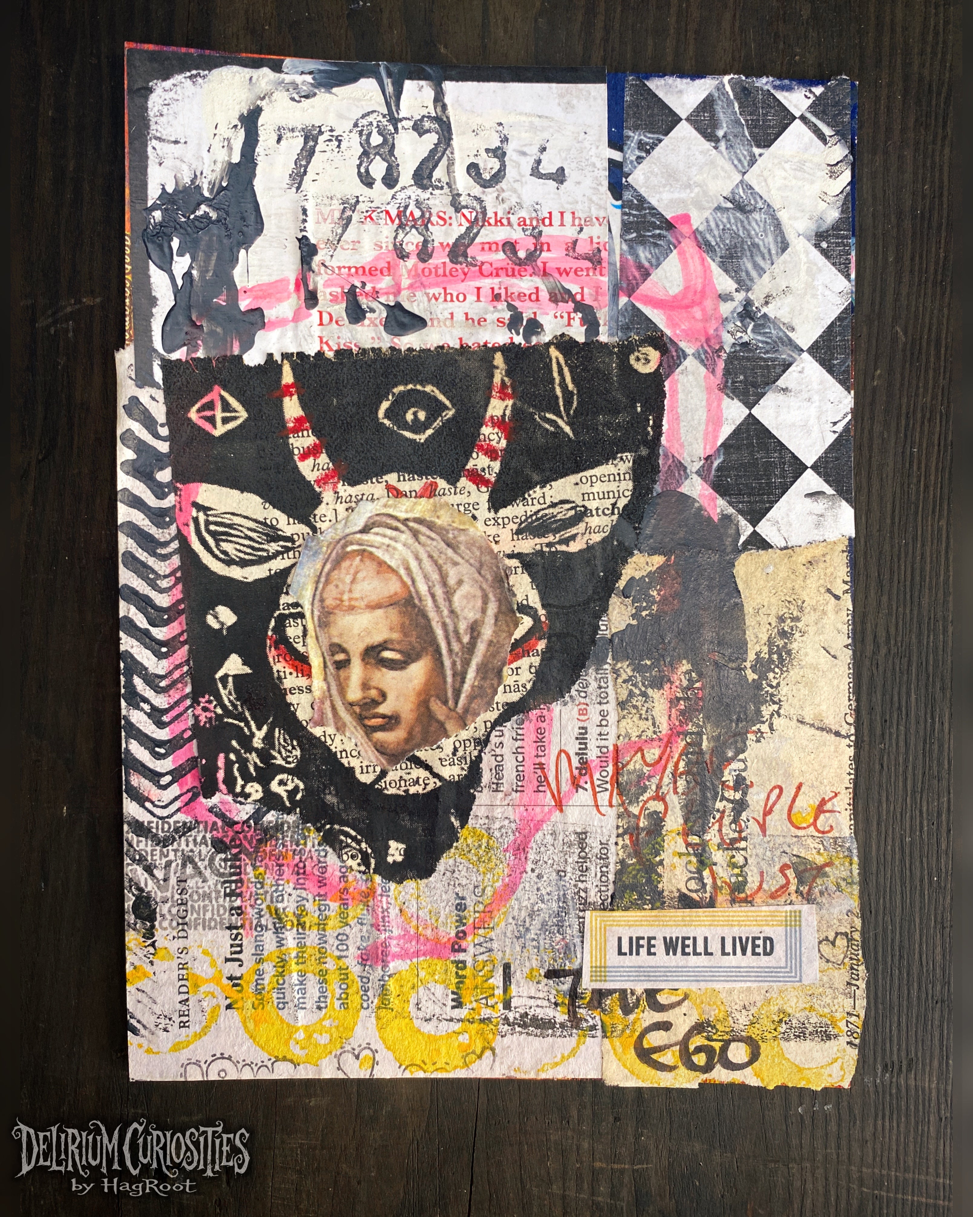 Well Lived - Original Mixed Media Collage