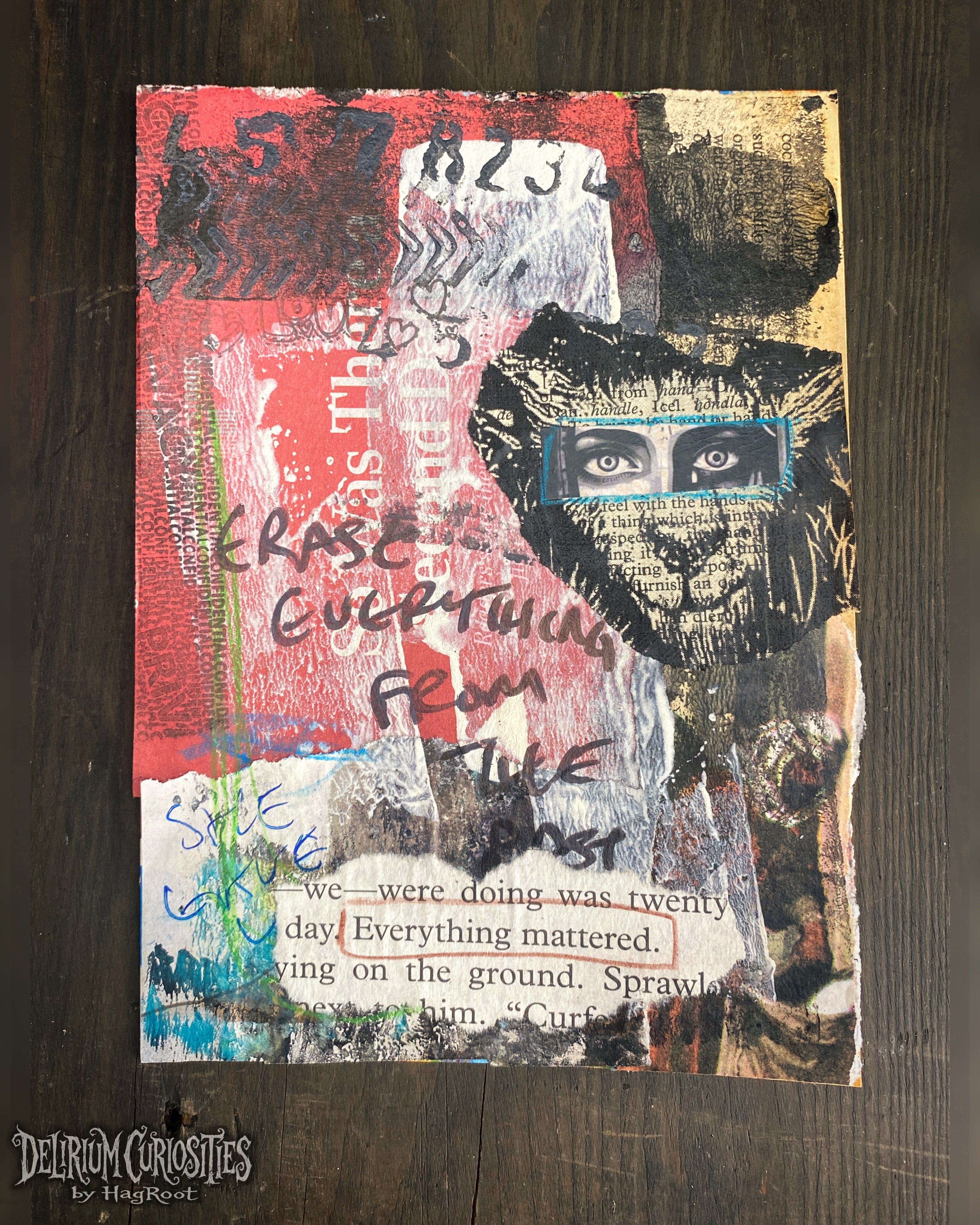 Everything Mattered - Original Mixed Media Collage