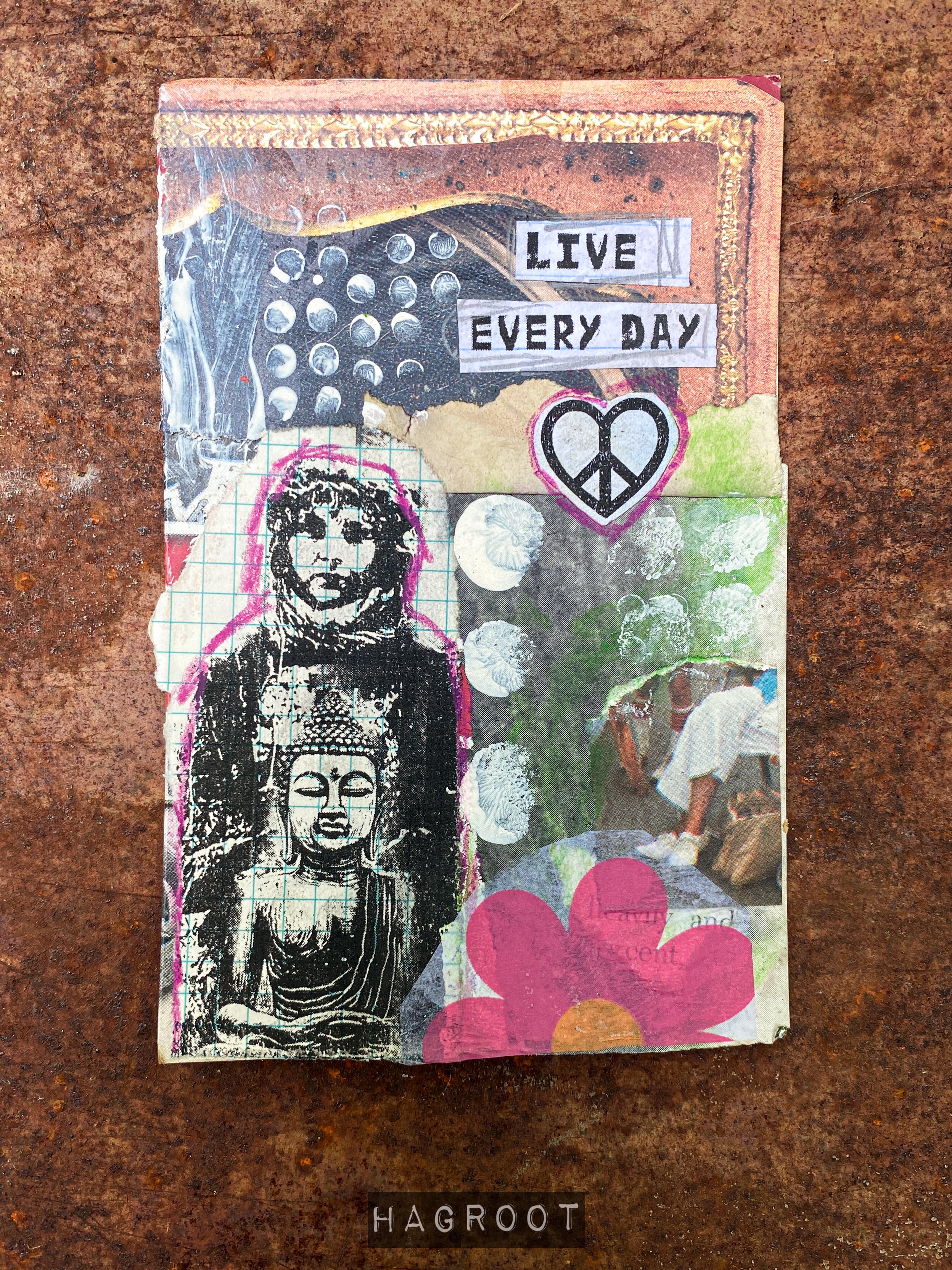 Live Every Day - Original Mixed Media Collage