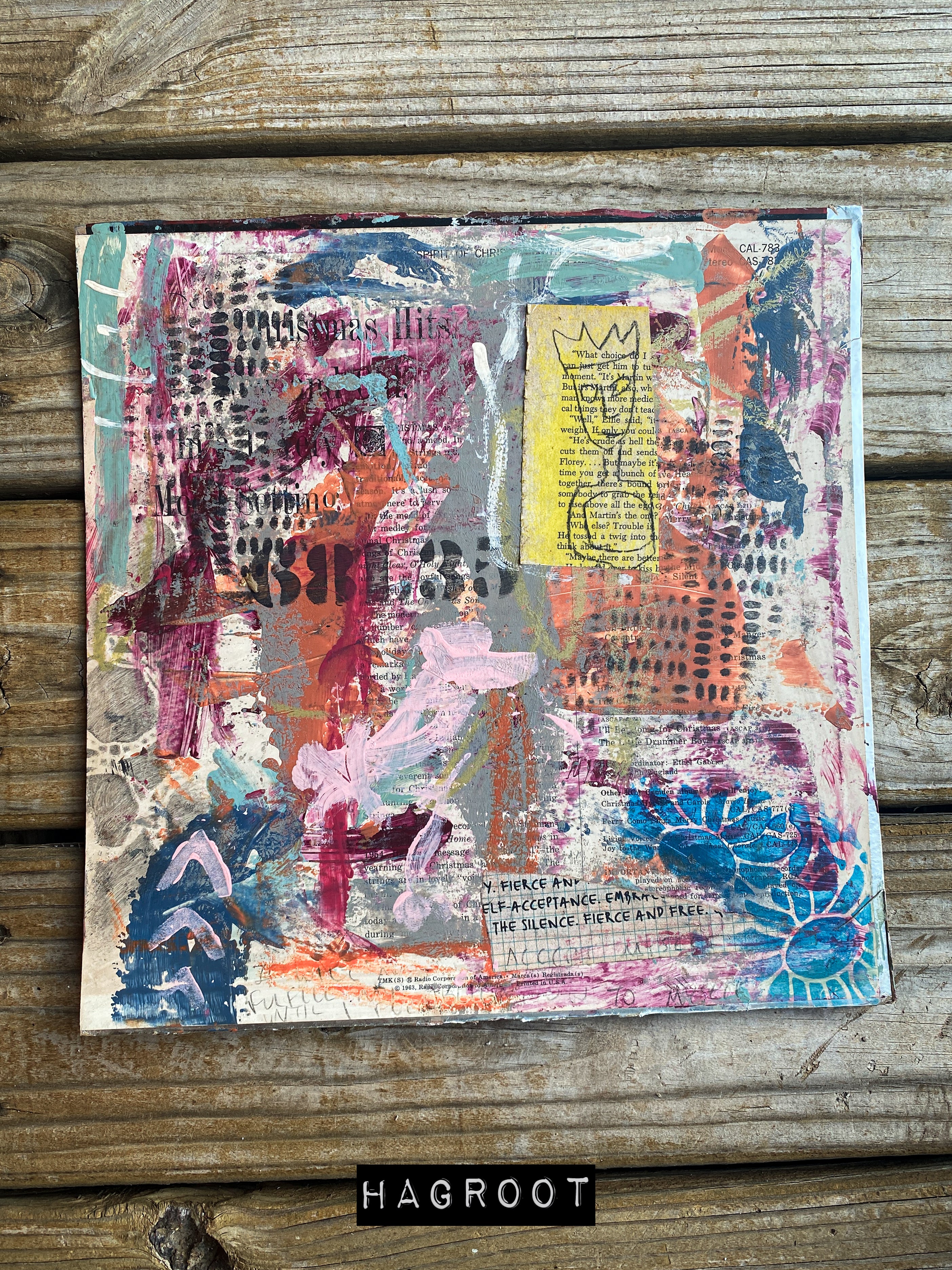 Acceptance - Original Mixed Media Abstract Collage