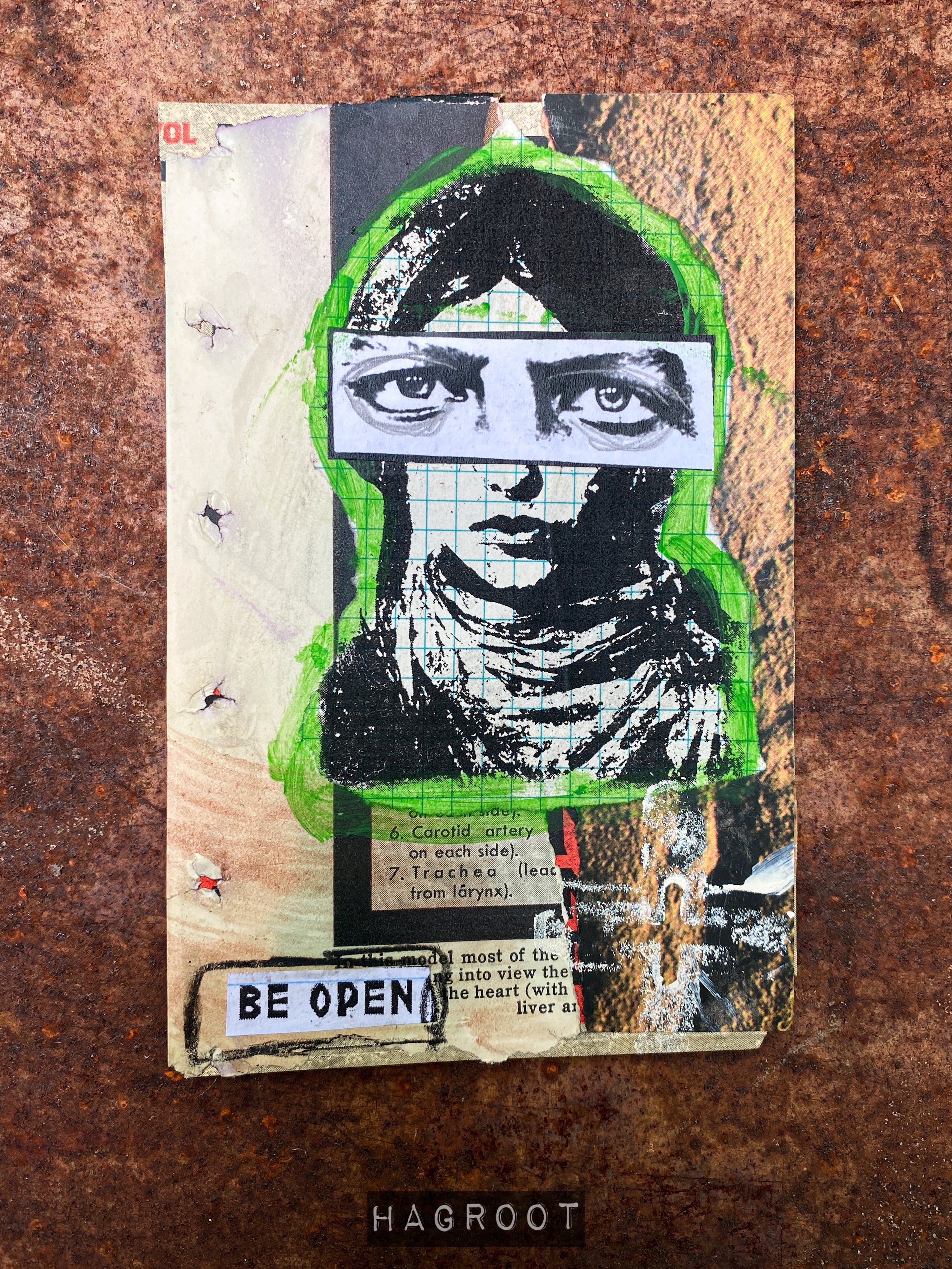 Be Open - Original Mixed Media Collage