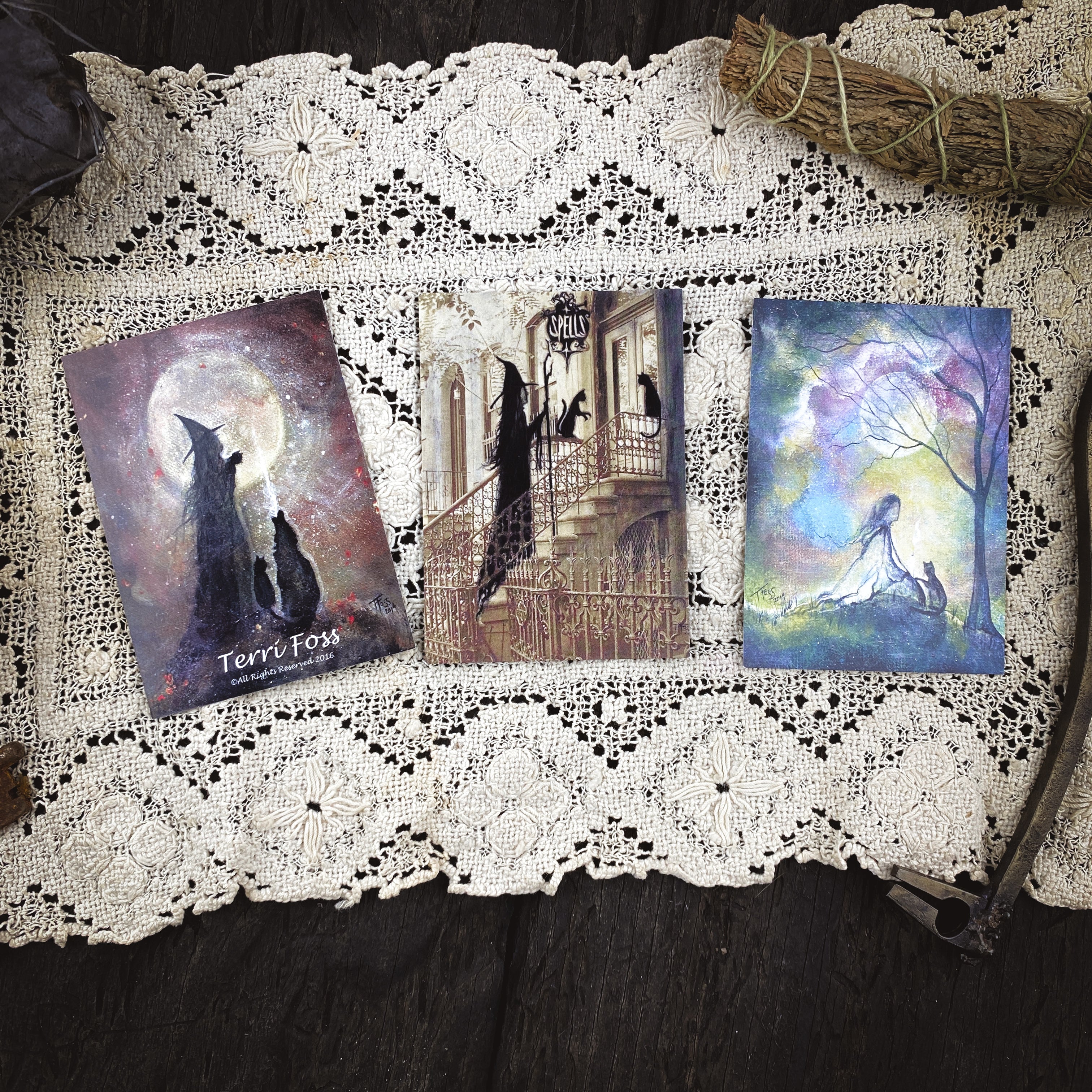 Earthly Souls and Spirits Altar Cards #1 by Terri Foss