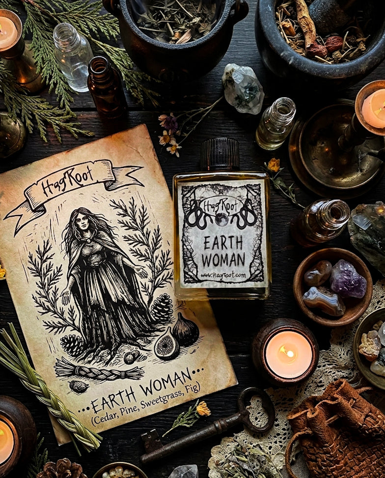EARTH WOMAN-(Cedar, Pine, Honey, Sweetgrass, Fig)-Perfume, Cologne, Anointing, Ritual Oil