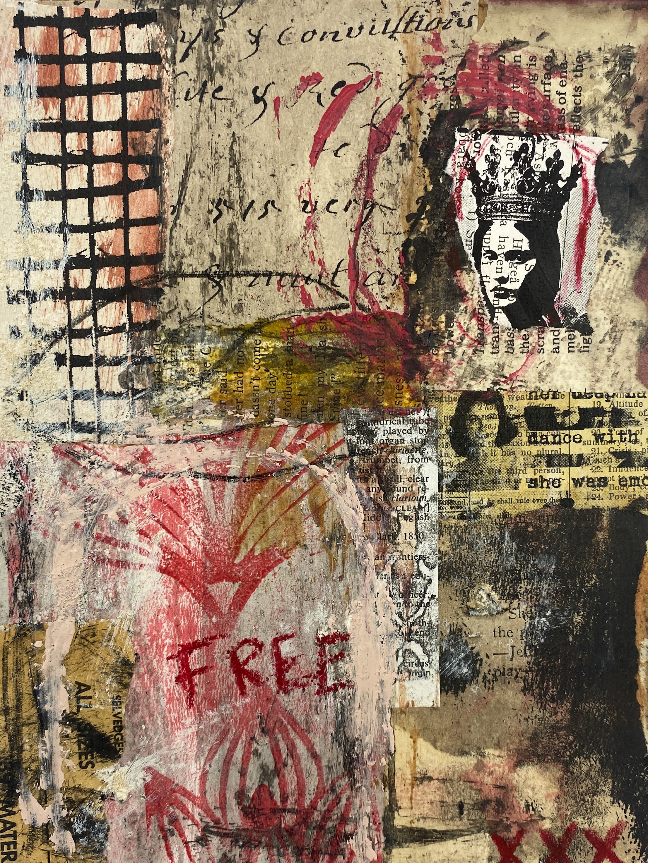 Free - Original Mixed Media Collage