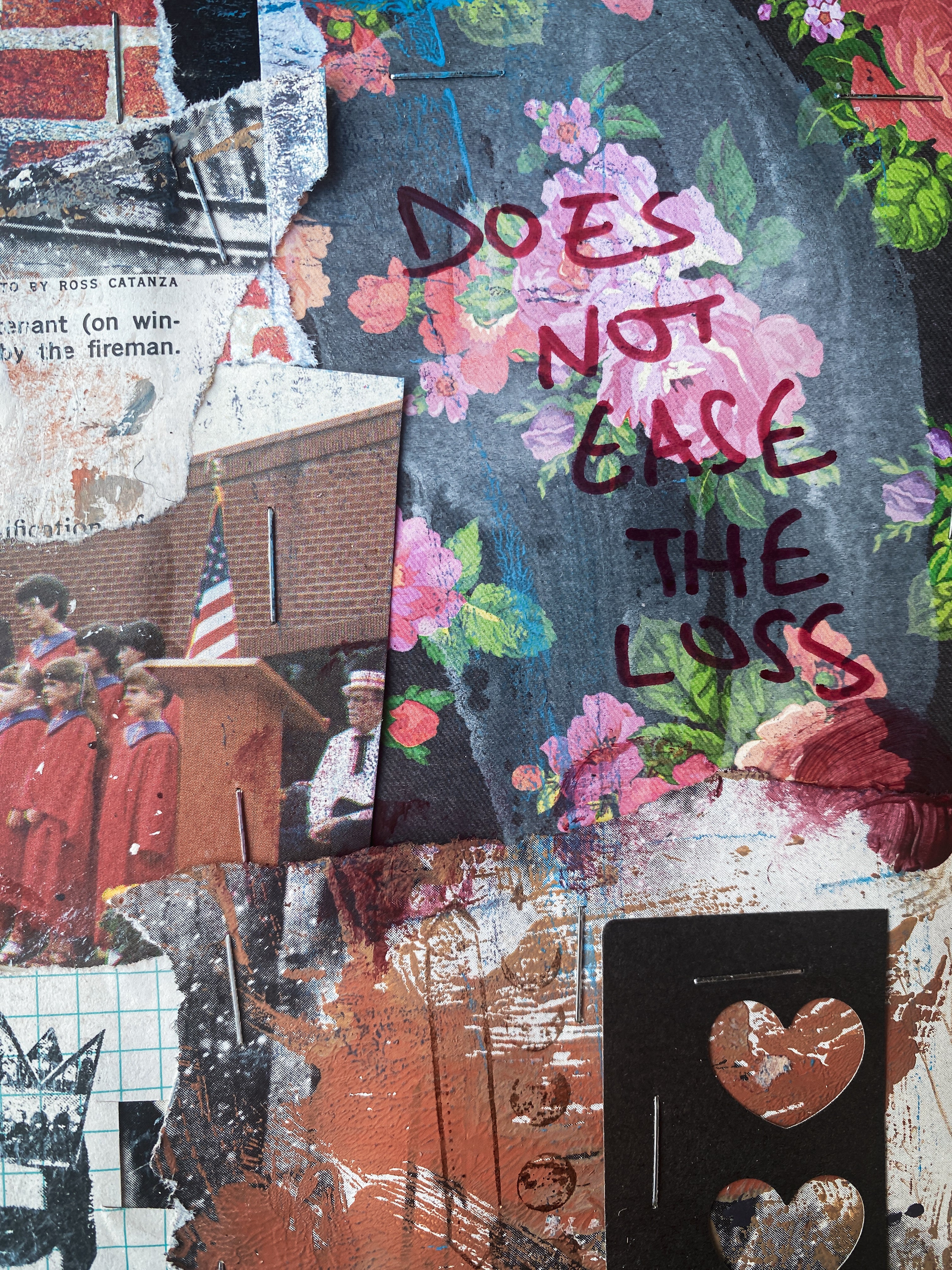 Okay - Original Mixed Media Abstract Collage