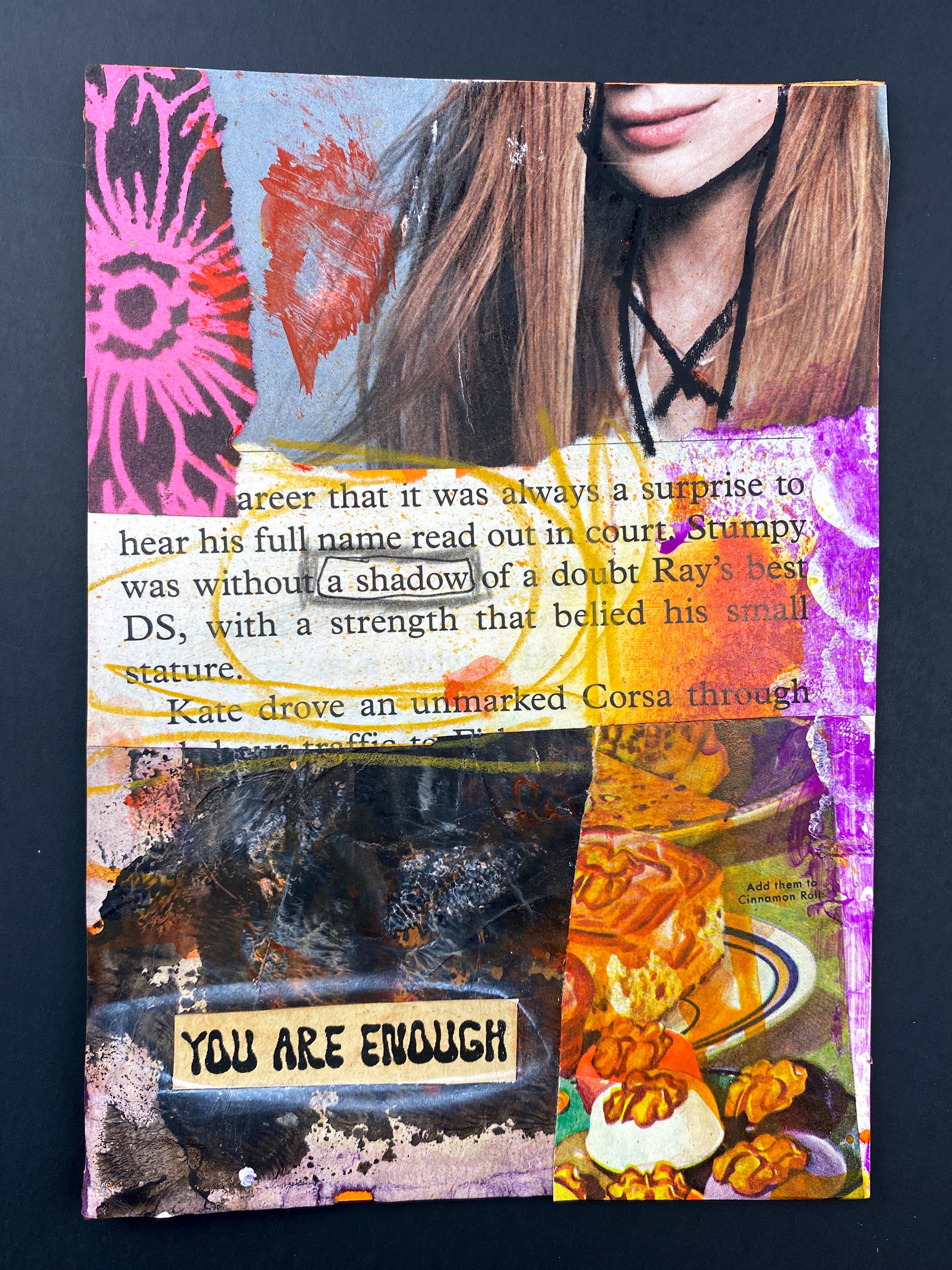 You Are Enough - Original Mixed Media Collage