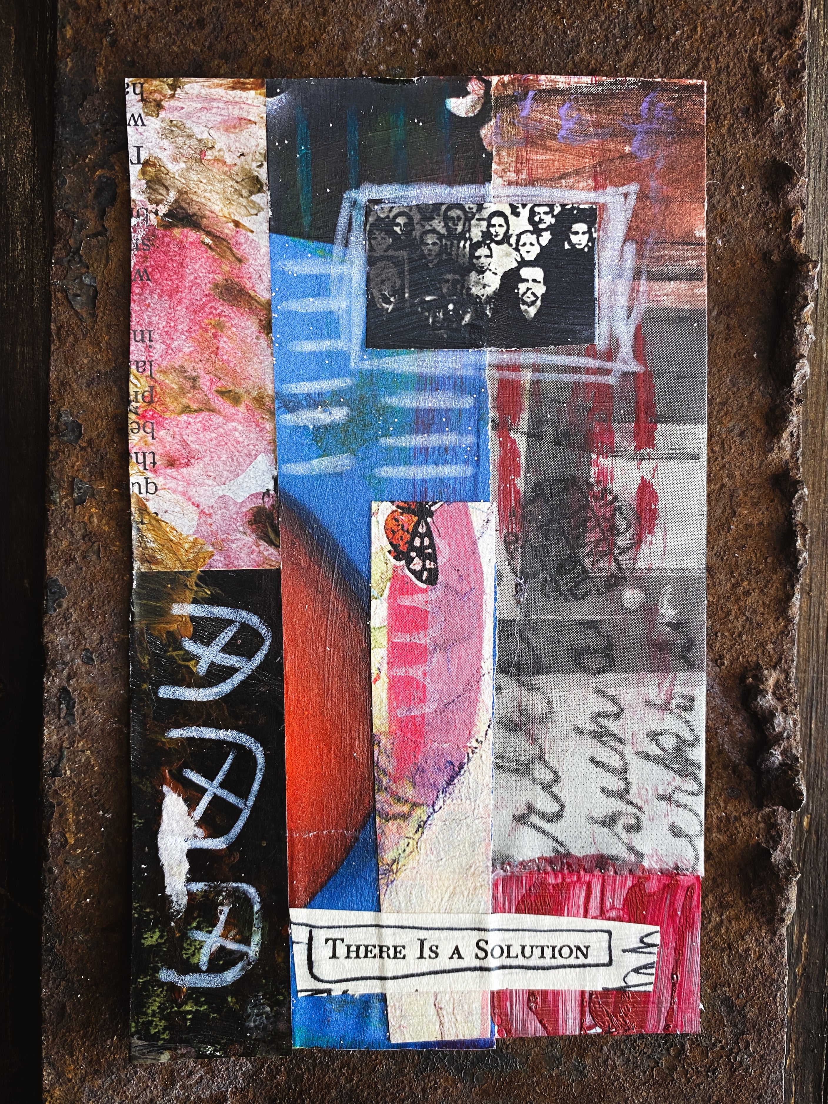 A Solution - Original Mixed Media Collage