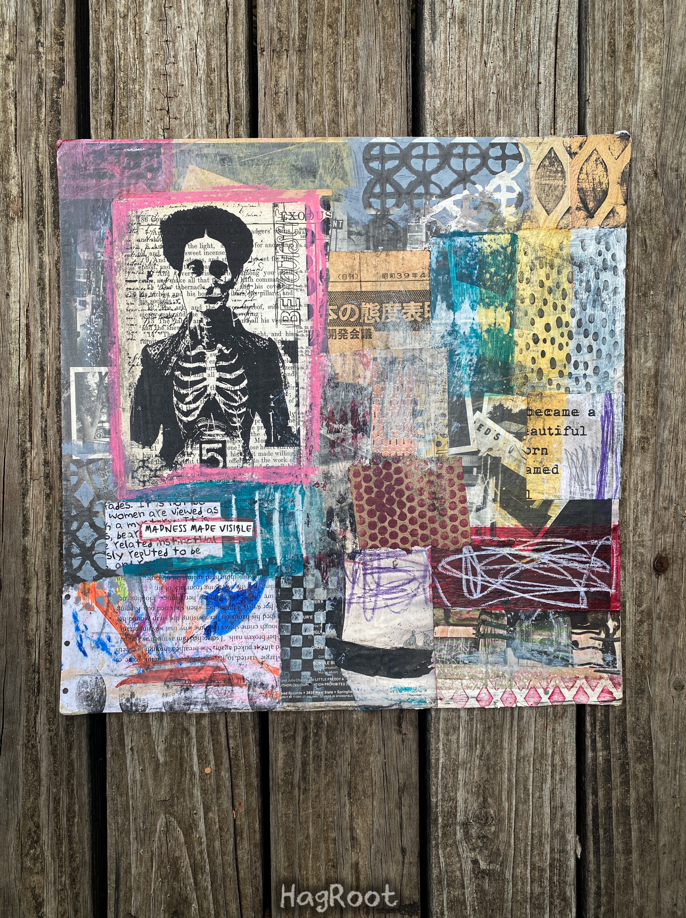 Madness Made Visible - Original Mixed Media Collage