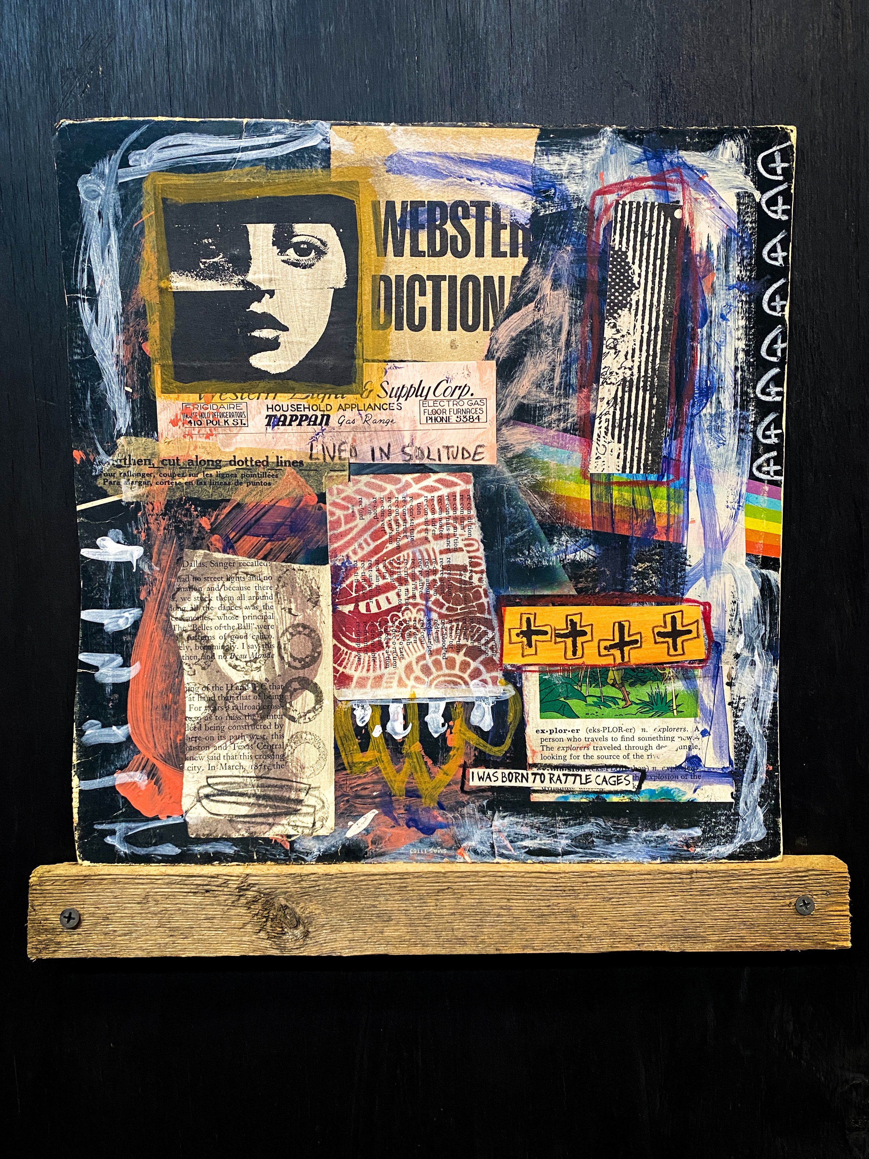 Rattle Cages - Original Mixed Media Collage