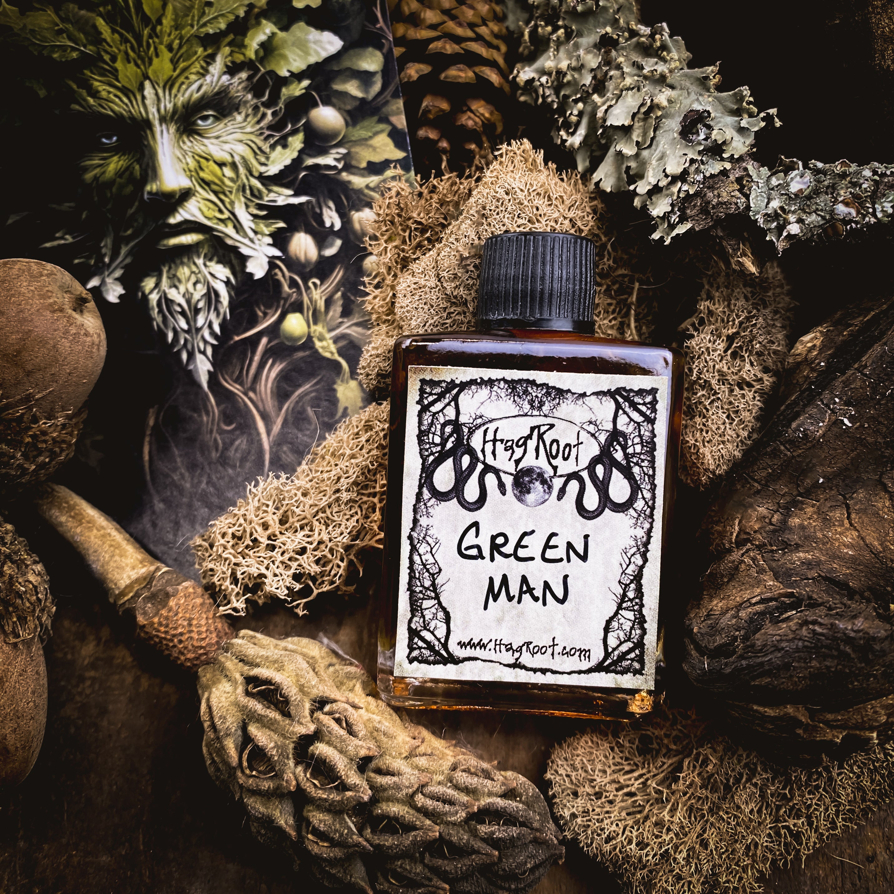 GREEN MAN-(Vetiver, Grass, Cedar, Peppercorn, Patchouli)-Perfume, Cologne, Anointing, Ritual Oil