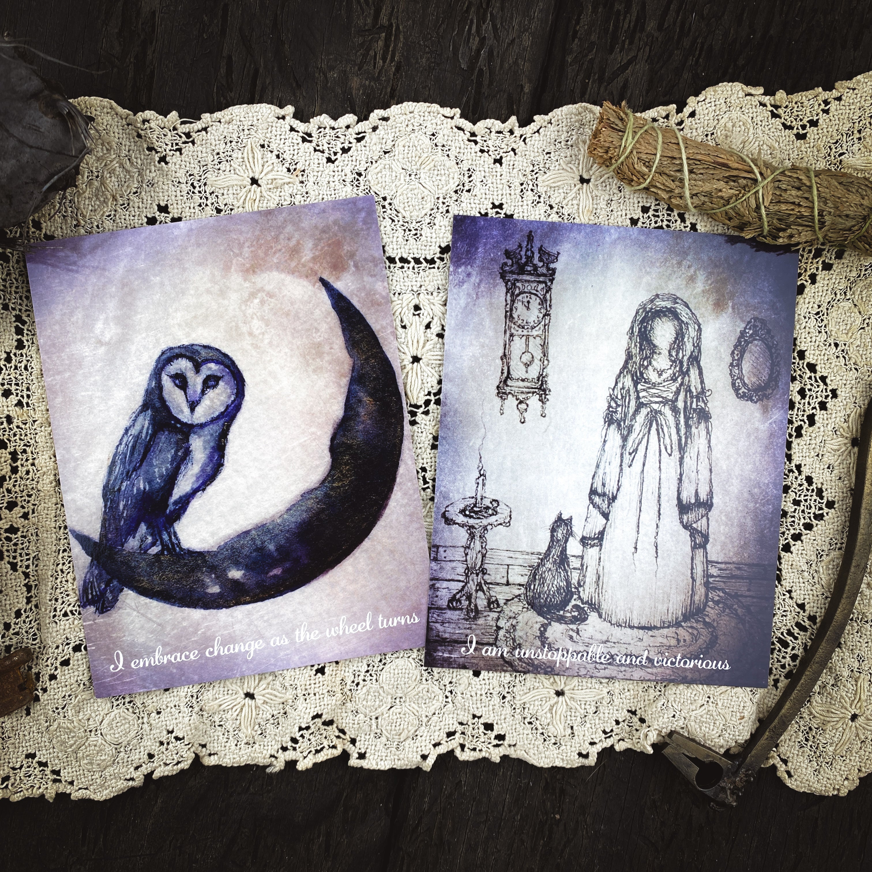 Moon Goddess Affirmation Cards by Terri Foss