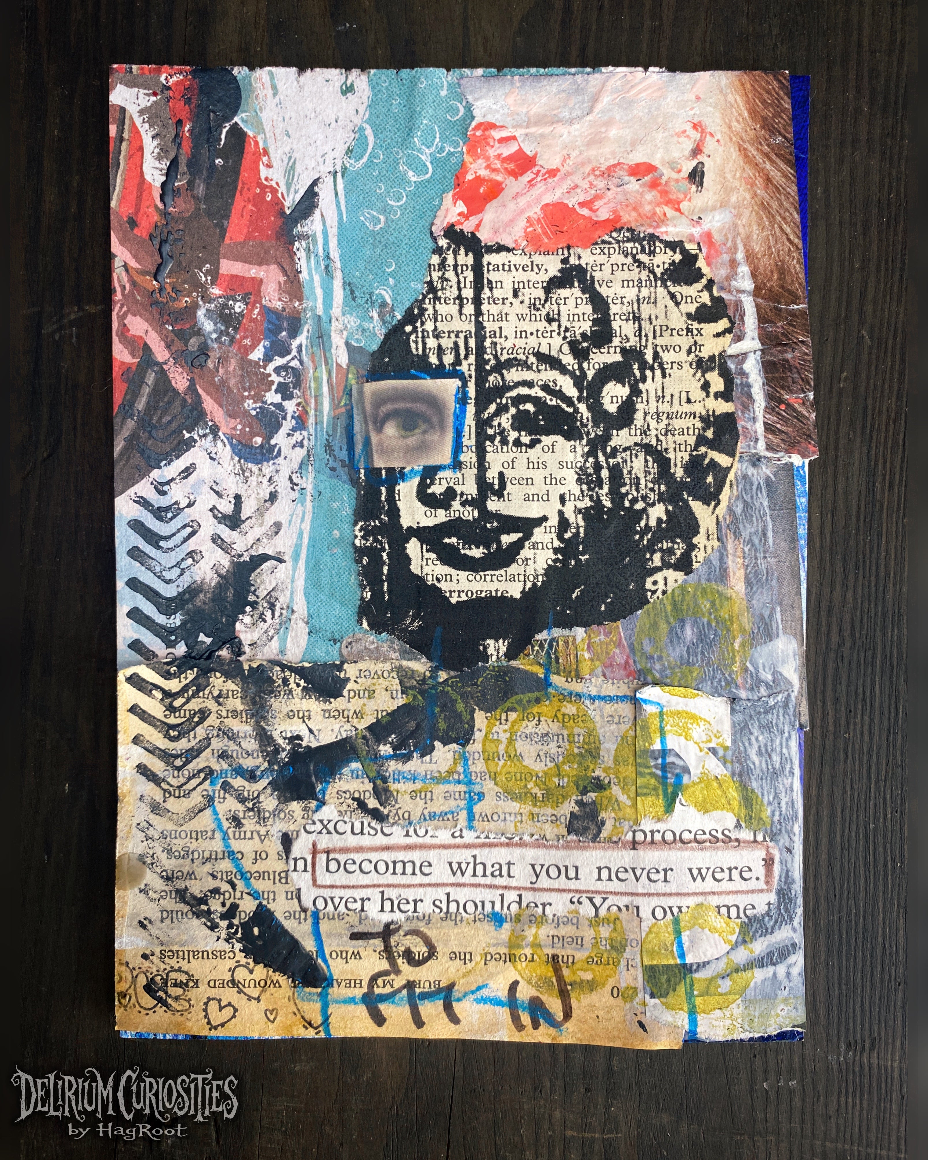 Become - Original Mixed Media Collage