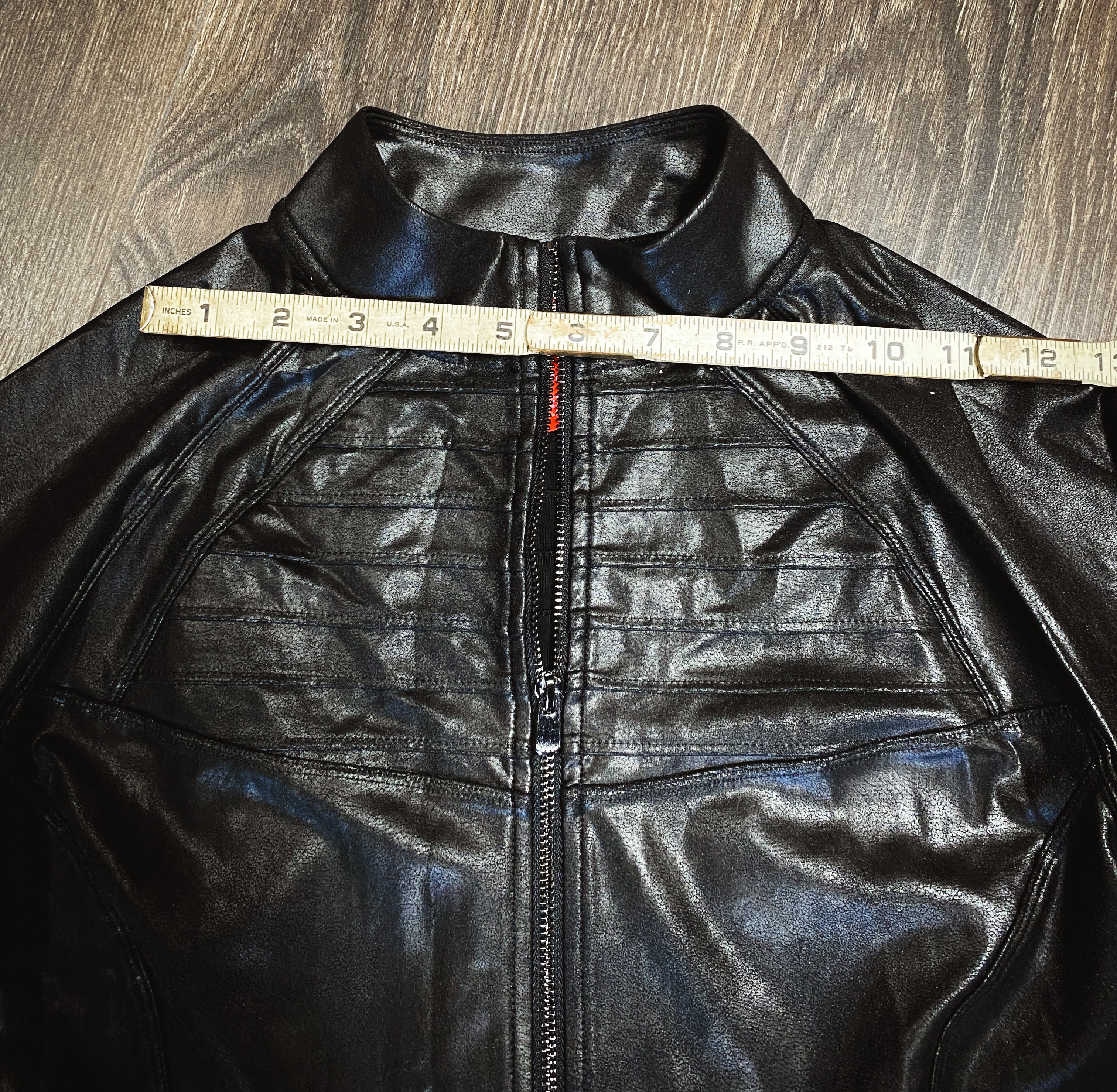 Black Vegan Leather Jacket by SPANX  - Size Small