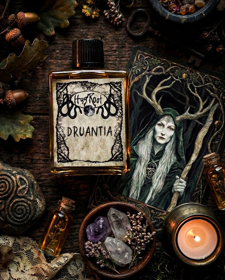 DRUANTIA-(Rose, Oak, Vanilla, Sage, Orange)-Perfume, Cologne, Anointing, Ritual Oil