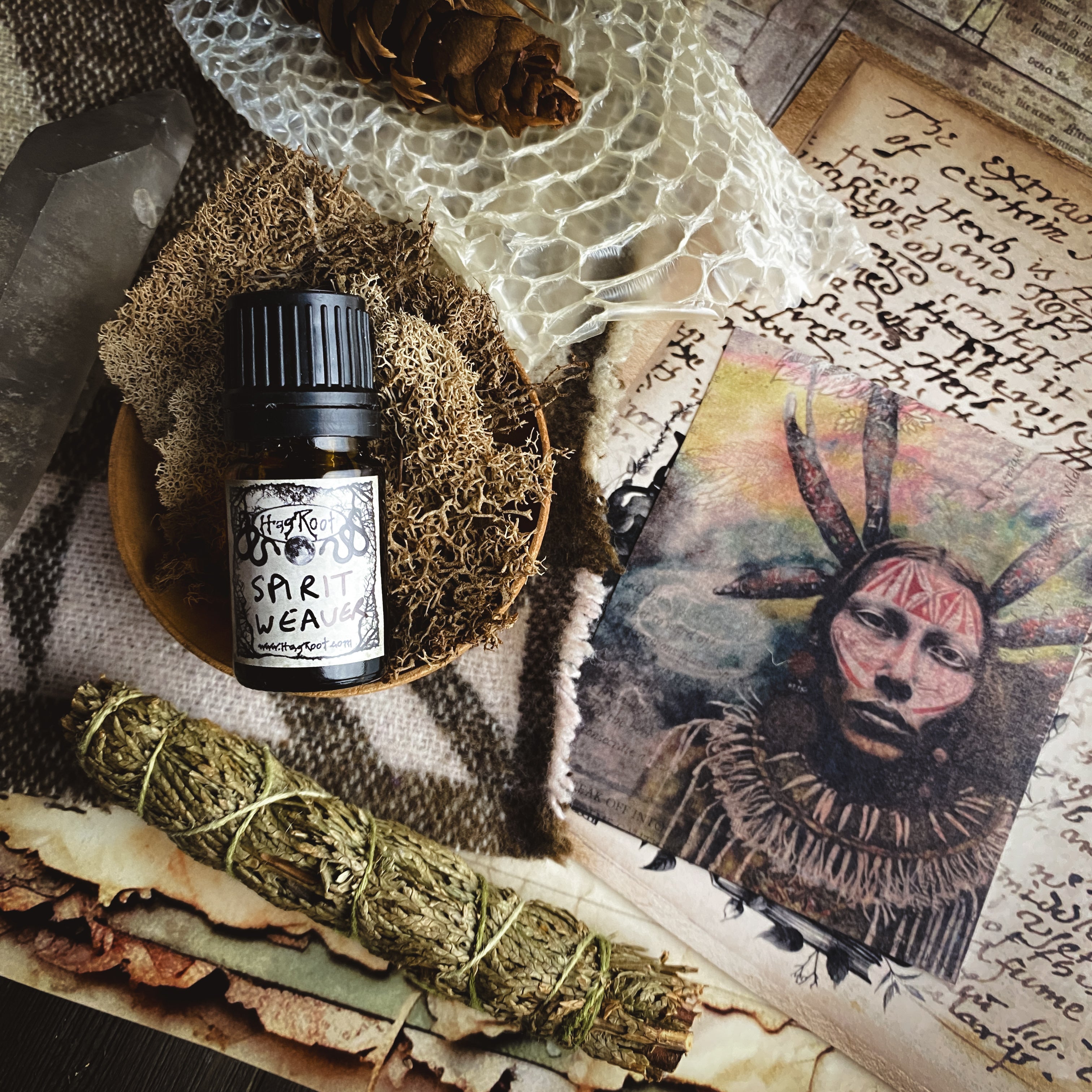 SPIRIT WEAVER-(Warm Spices, Fresh Baked Offerings and Fire)-Perfume, Cologne, Anointing, Ritual Oil