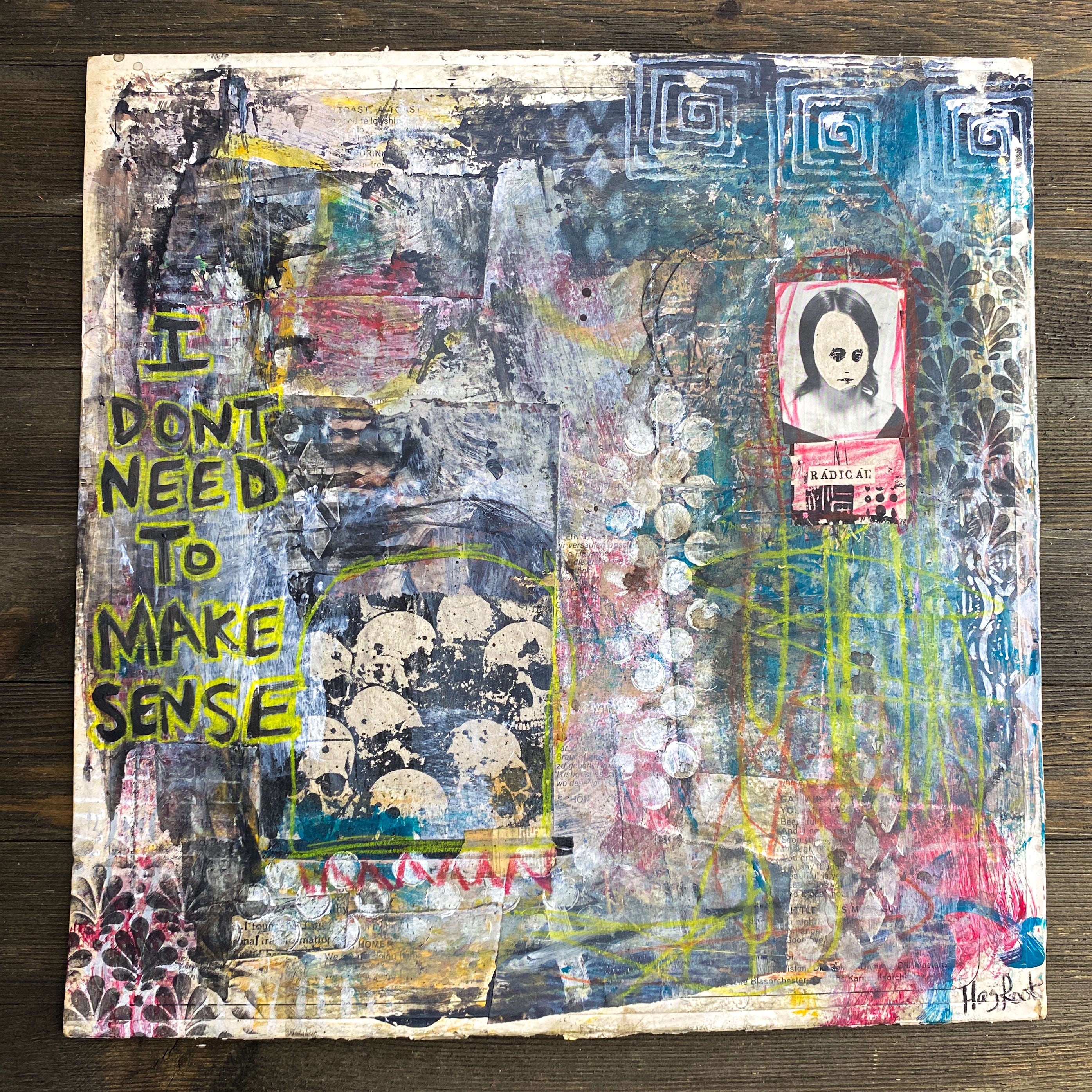 Radical - Original Mixed Media Collage