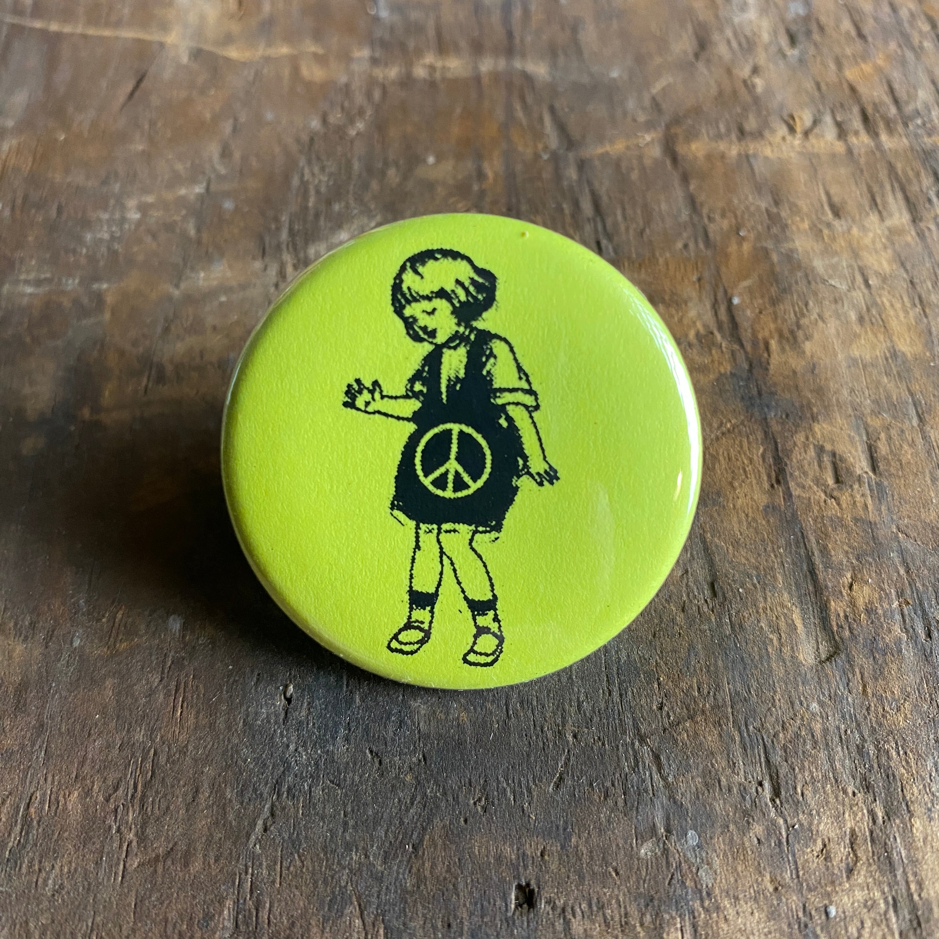 Teach Peace - Hand Pressed Button/Pin - 1.5"