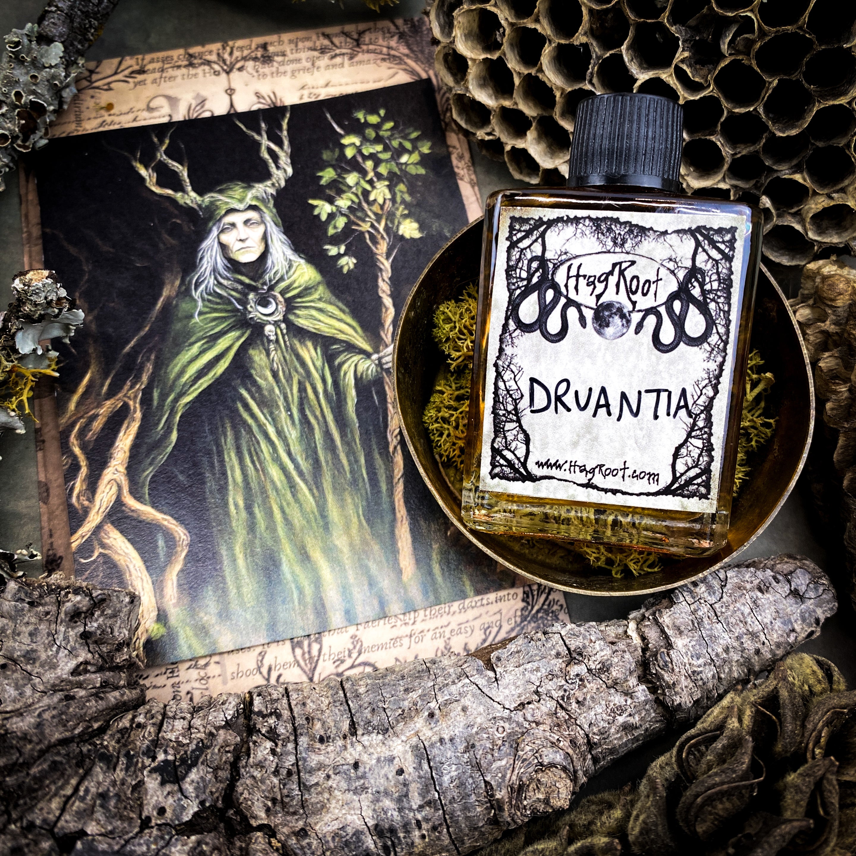 DRUANTIA-(Rose, Oak, Vanilla, Sage, Orange)-Perfume, Cologne, Anointing, Ritual Oil