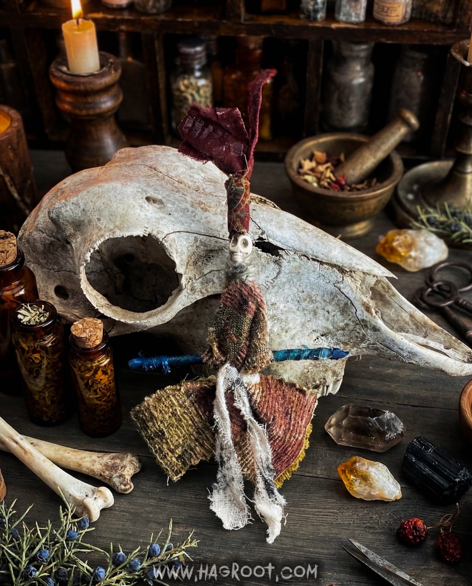 A Sanctuary for Your Shadows - Hand Crafted Doll for Energy Transference + Releasing Grief, Fear, Worry, Anxiety, Trauma + Self Doubt