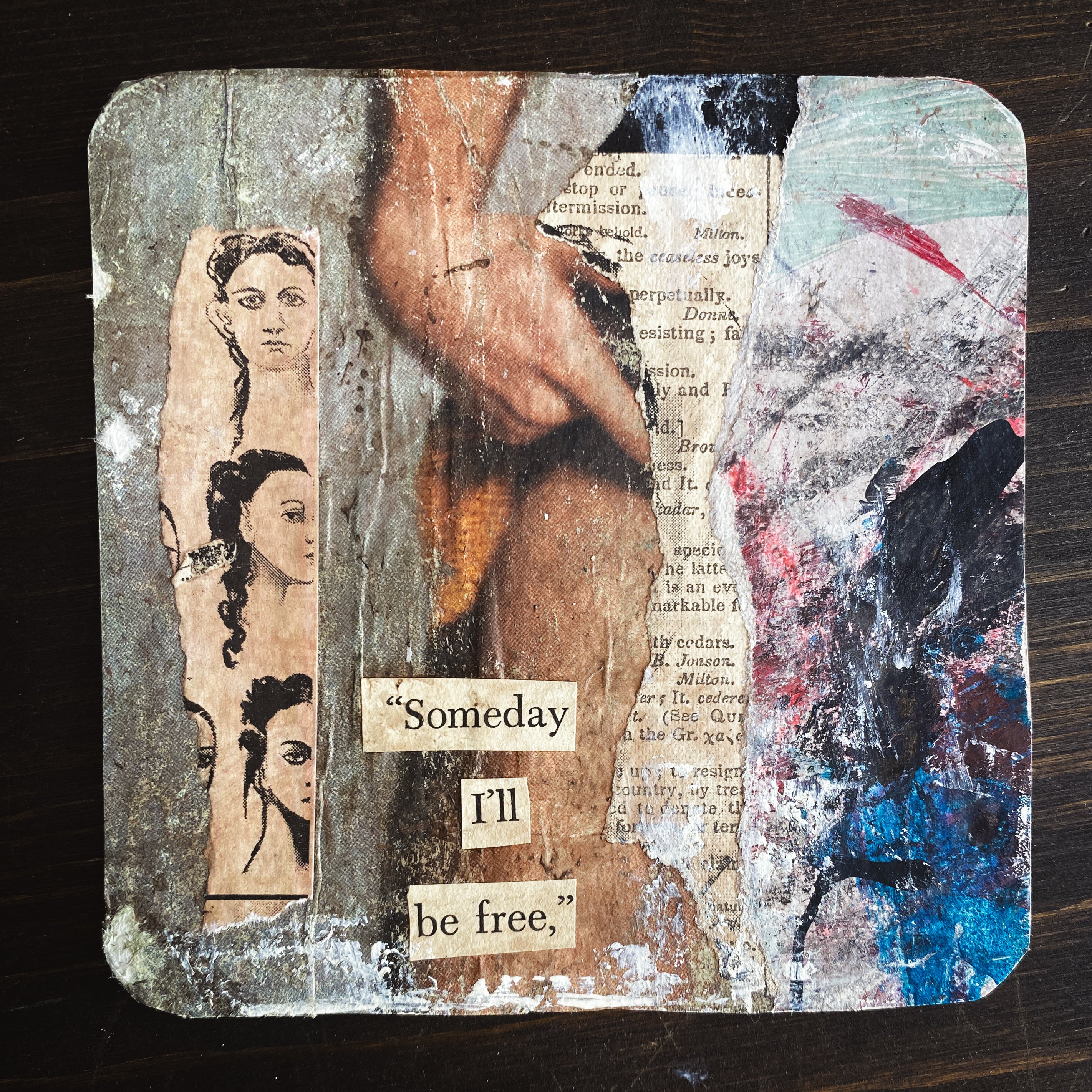 Someday - Original Mixed Media Collage