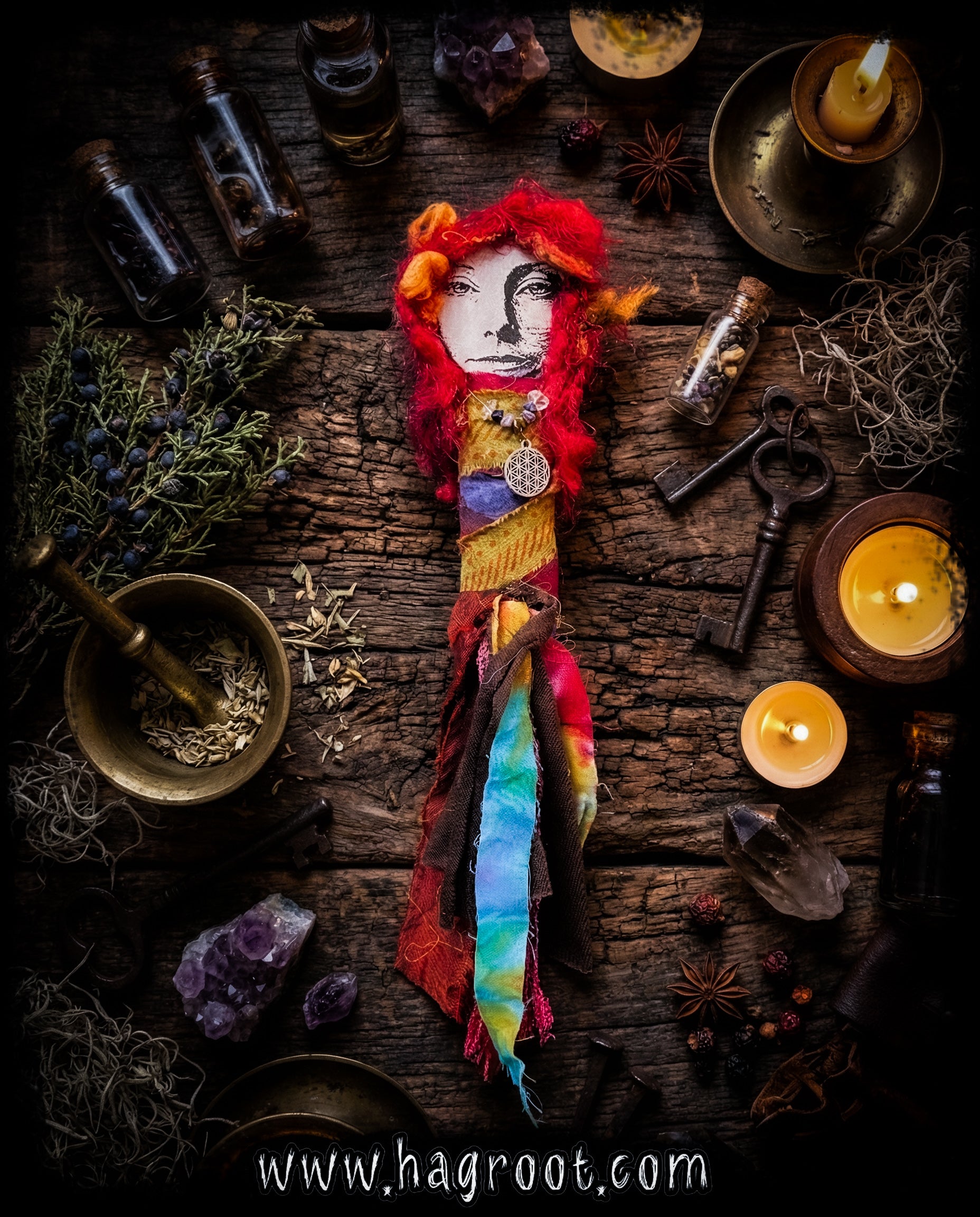 Flower of Life - Spirit Infused Art Doll