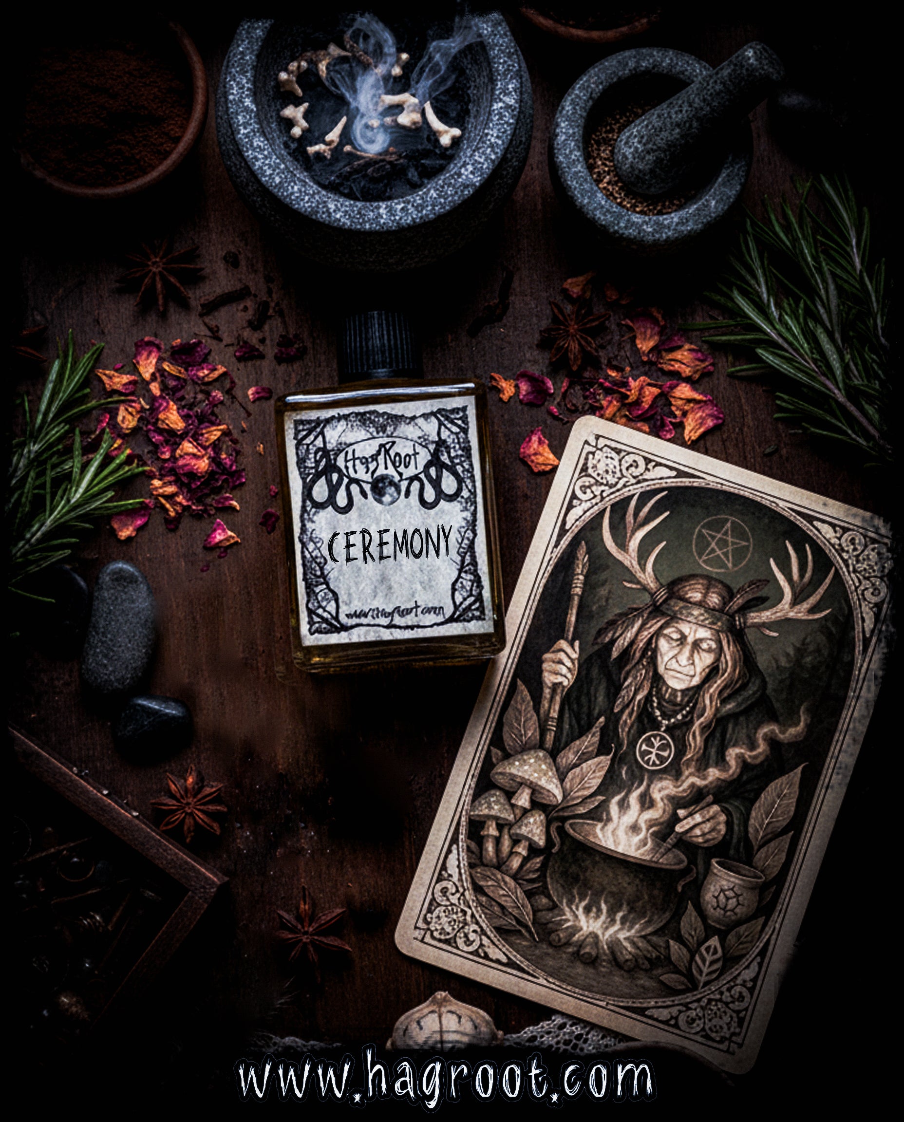 CEREMONY-(Cacao, Burnt Offerings, Carnation, Sandalwood, Tobacco)-Perfume, Cologne, Anointing, Ritual Oil