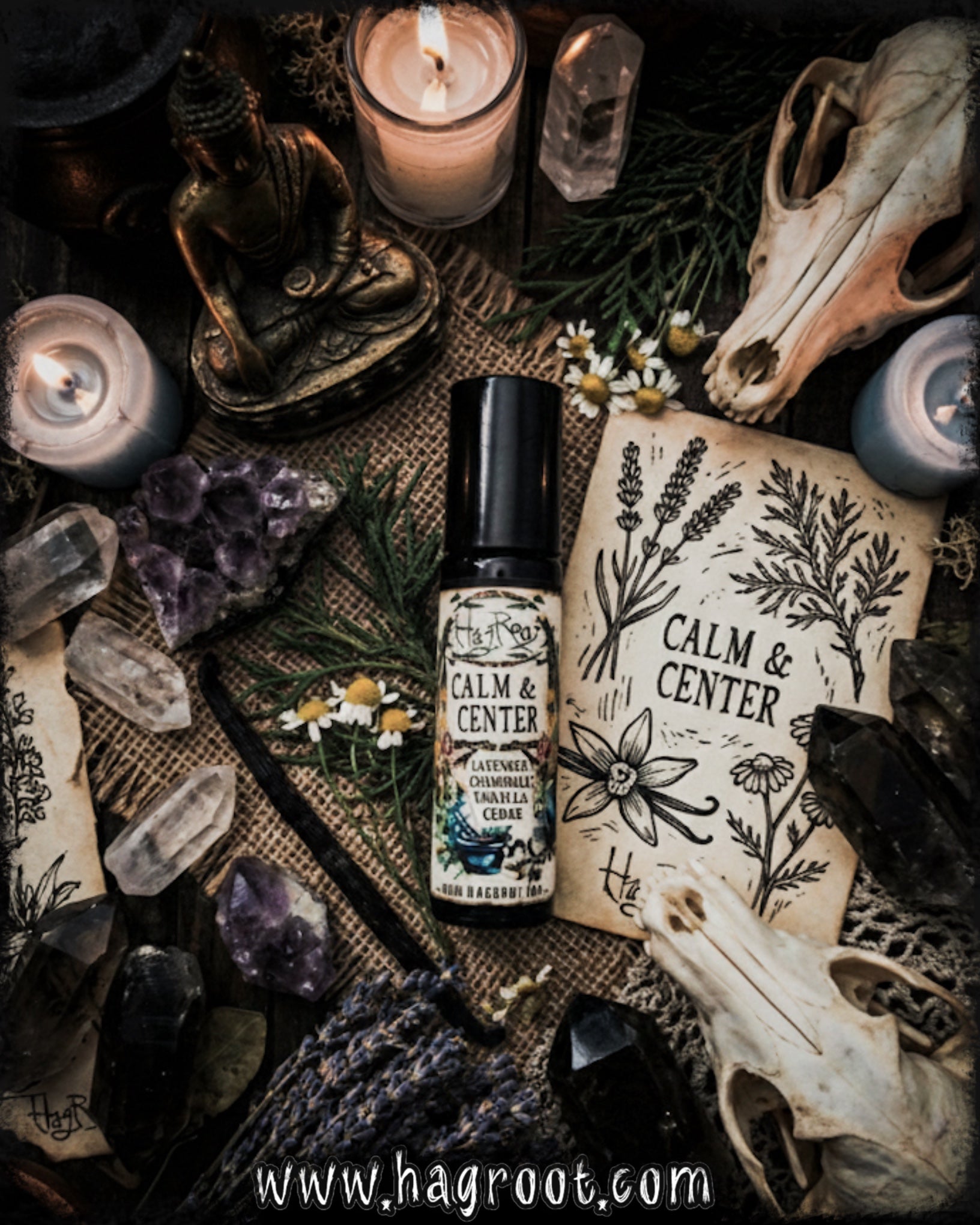 CALM & CENTER-Natural Herbal Roll On Oil for Stress, Anxiety and Tension