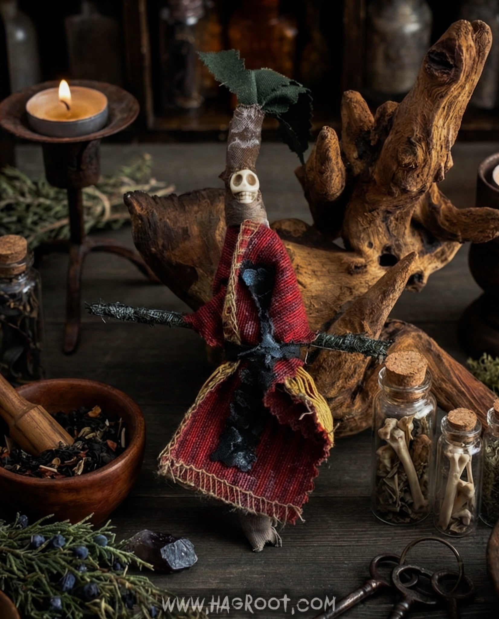 A Sanctuary for Your Shadows - Hand Crafted Doll for Energy Transference + Releasing Grief, Fear, Worry, Anxiety, Trauma + Self Doubt