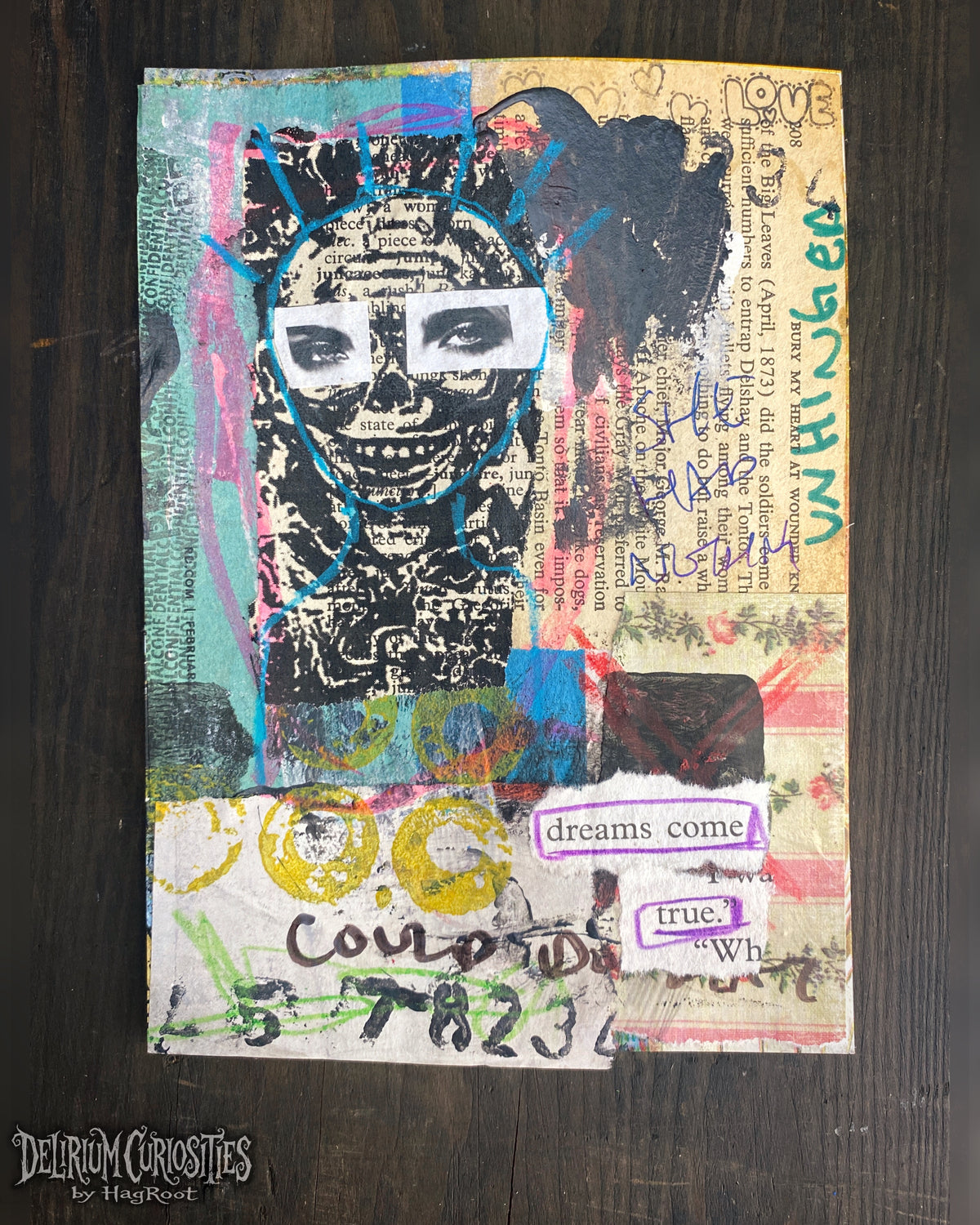 Dreams Come True - Original Mixed Media Collage