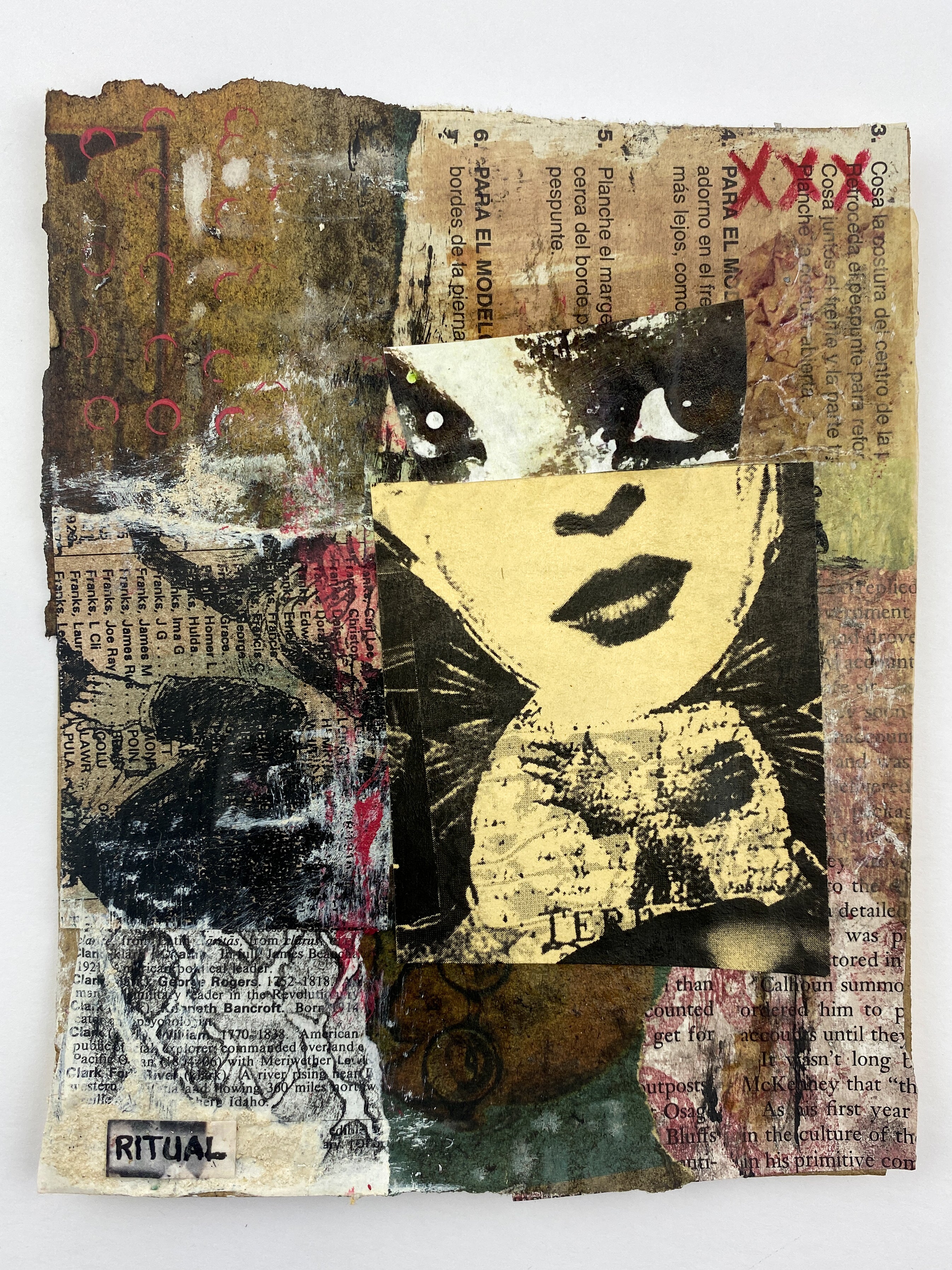 Ritual - Original Mixed Media Collage