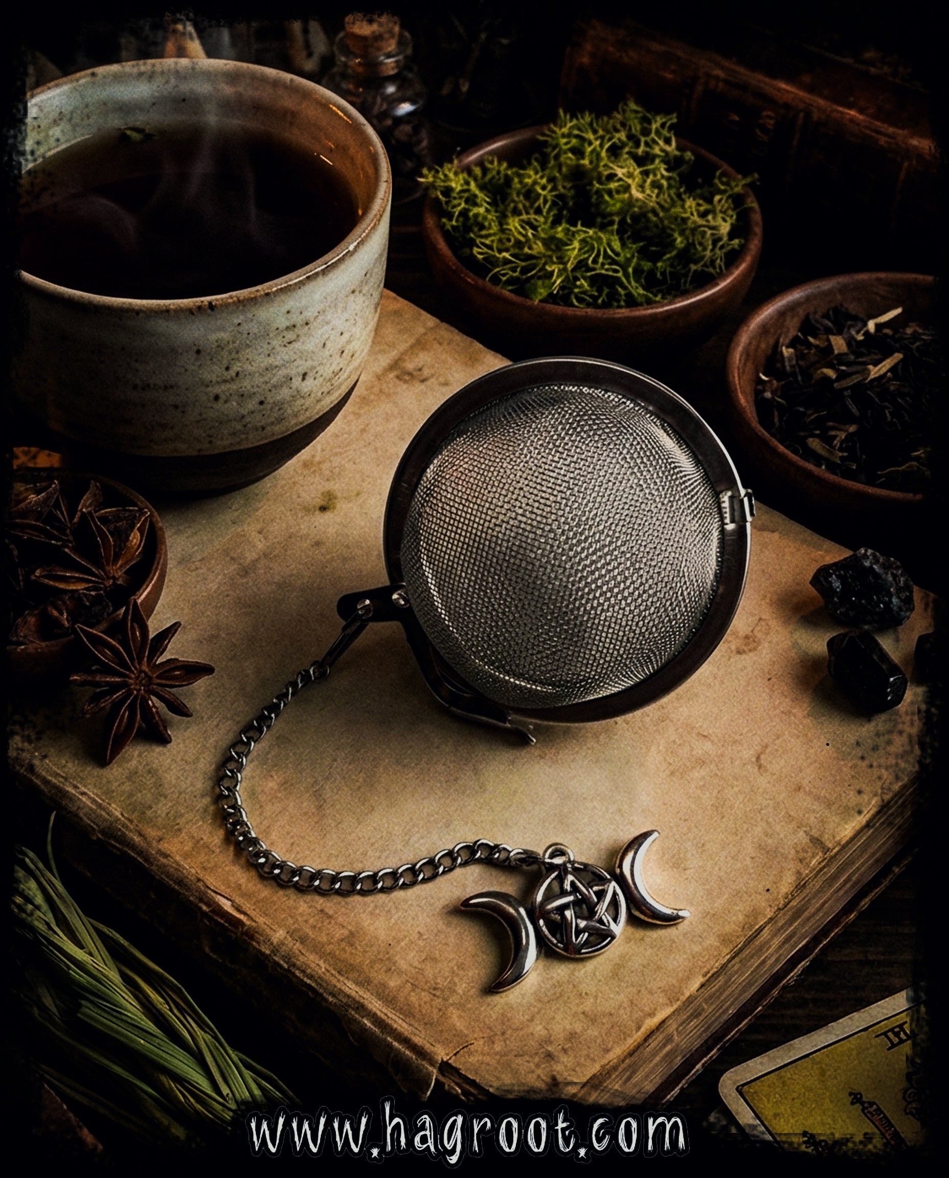 Triple Moon Tea Infuser for Loose Leaf Herbal Tea