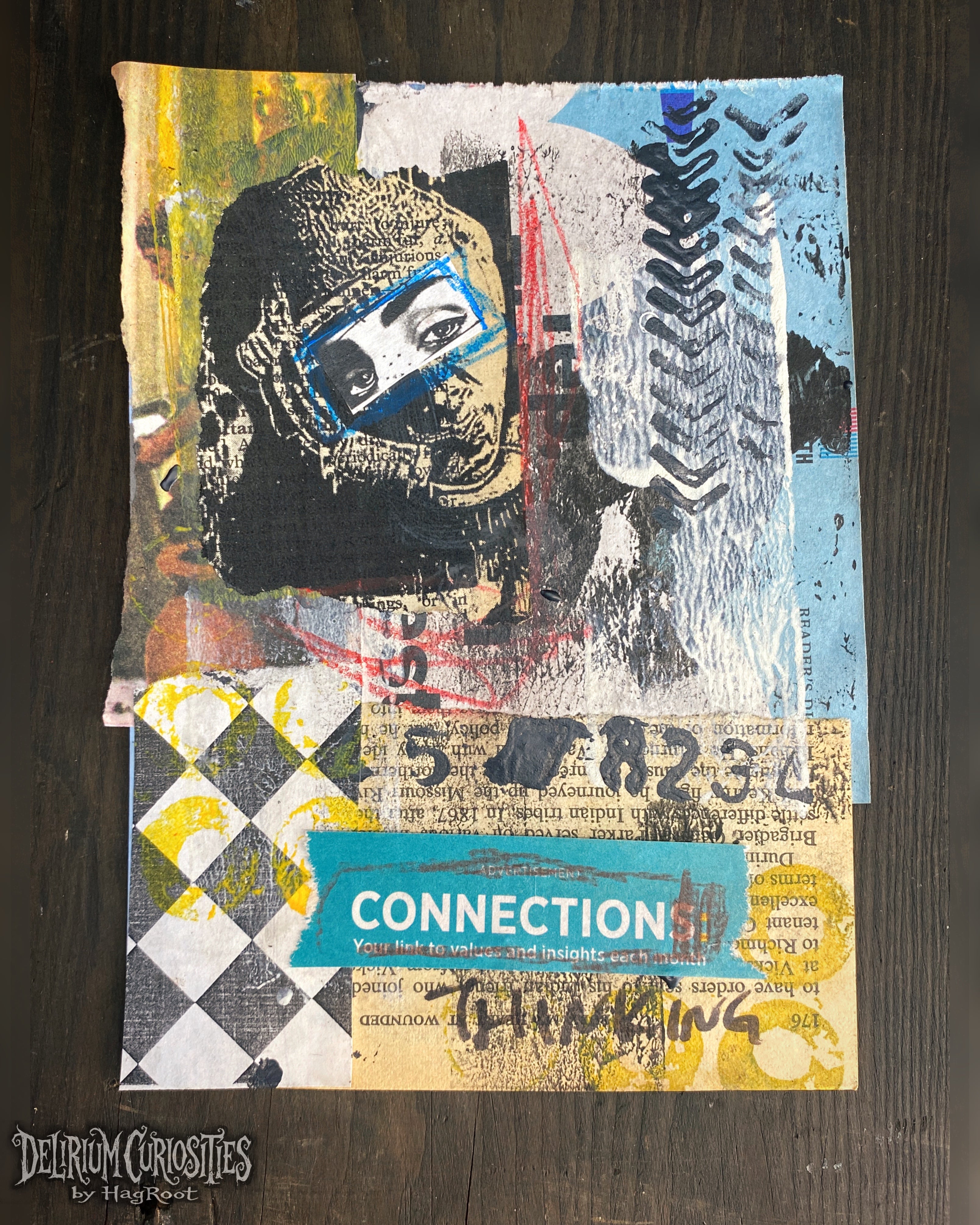 Connection - Original Mixed Media Collage