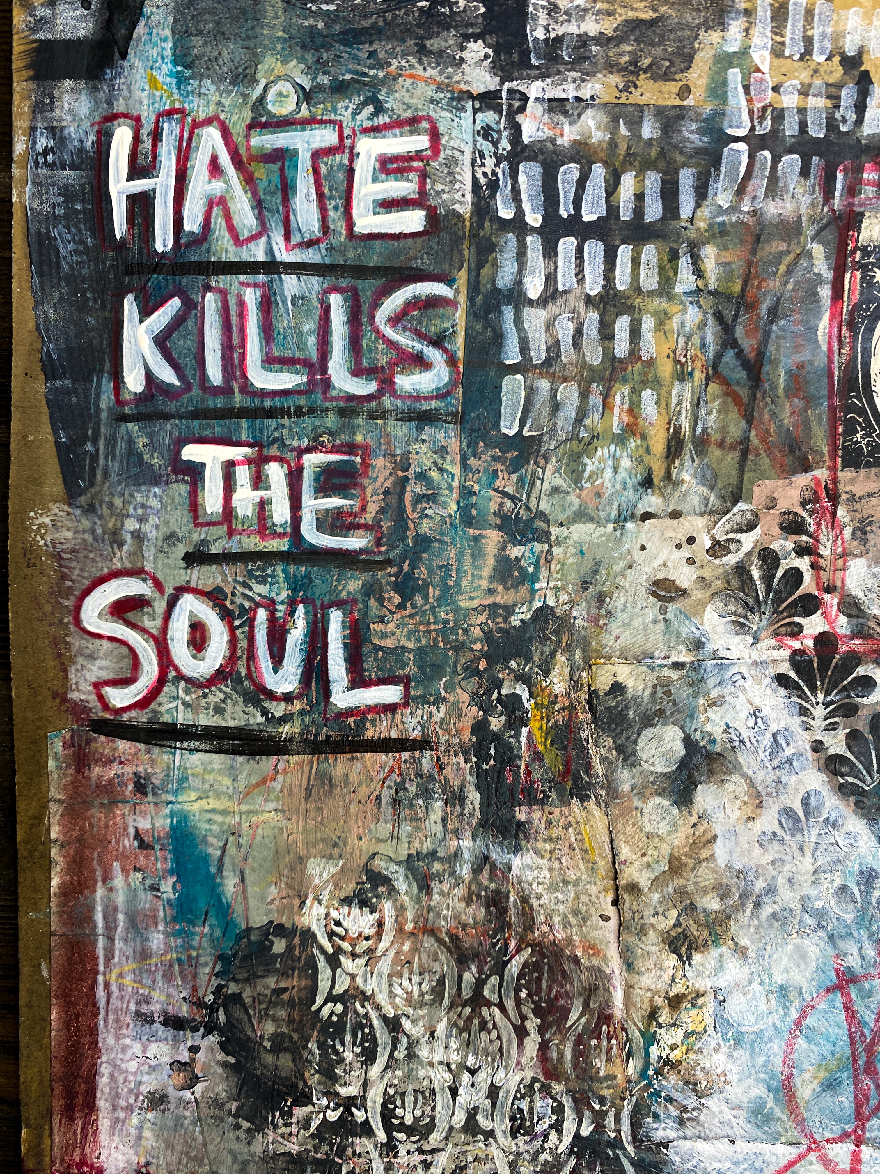 Hate - Original Mixed Media Collage