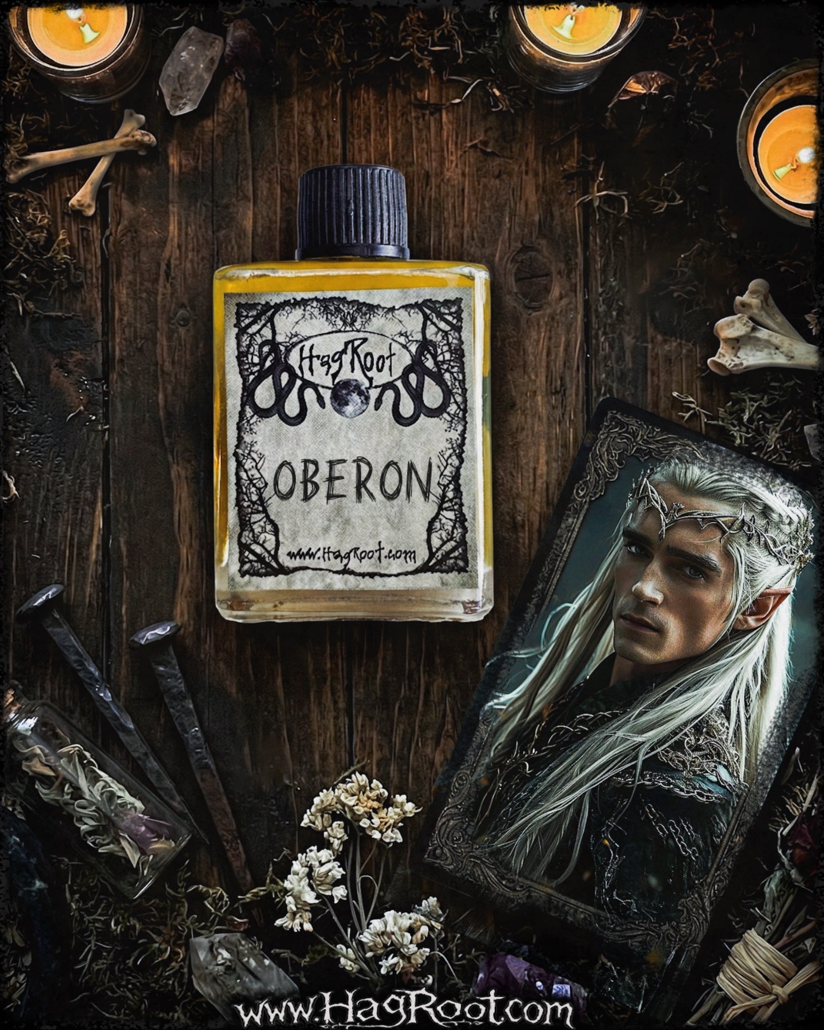 OBERON-(Smoked Woods, Patchouli, Sweet Offerings)-Perfume, Cologne, Anointing, Ritual Oil