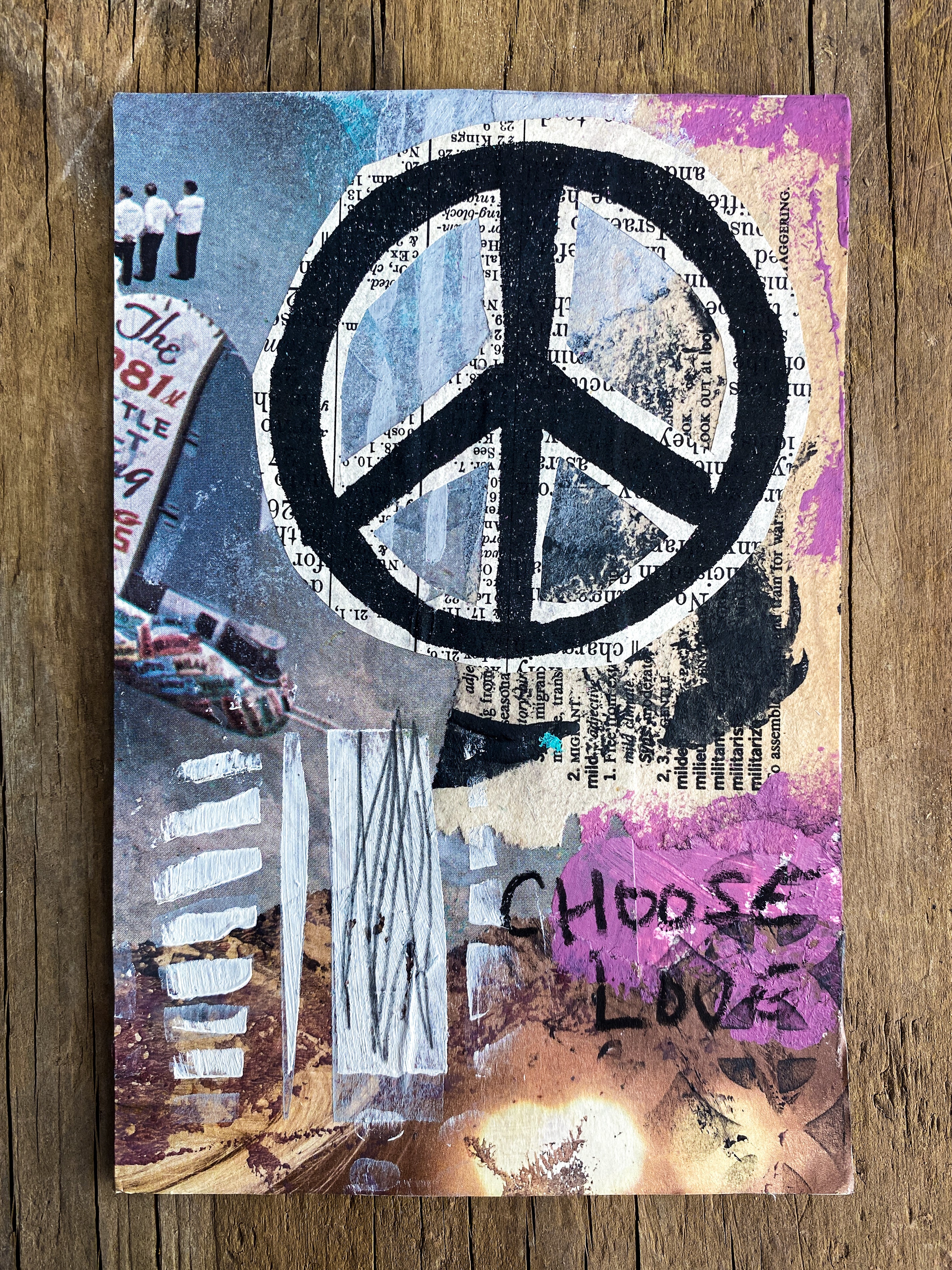 PEACE #2 - Original Mixed Media Collage