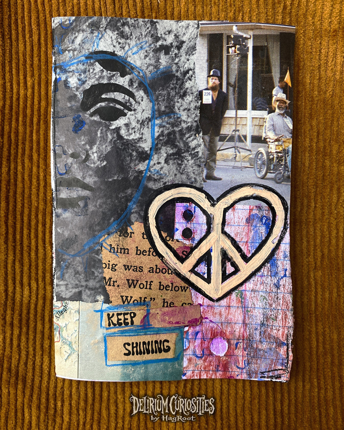 Keep Shining - Original Mixed Media Collage